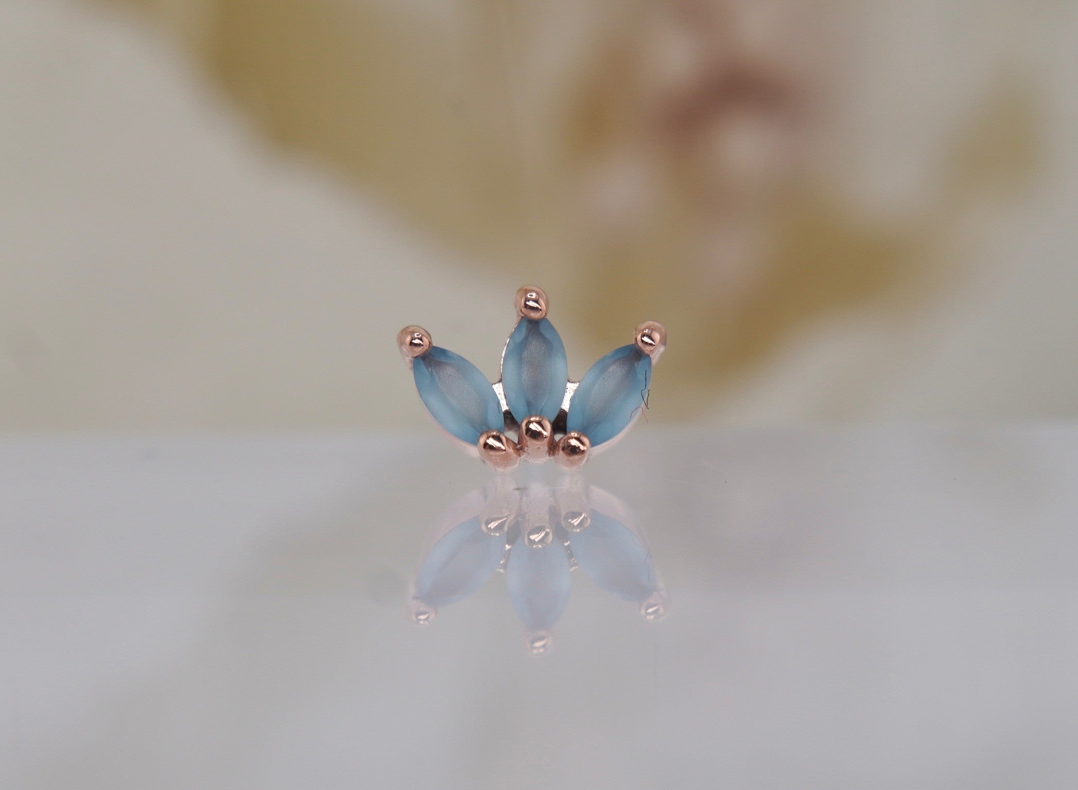 Mini Moet with Sandblasted London Blue Topaz
