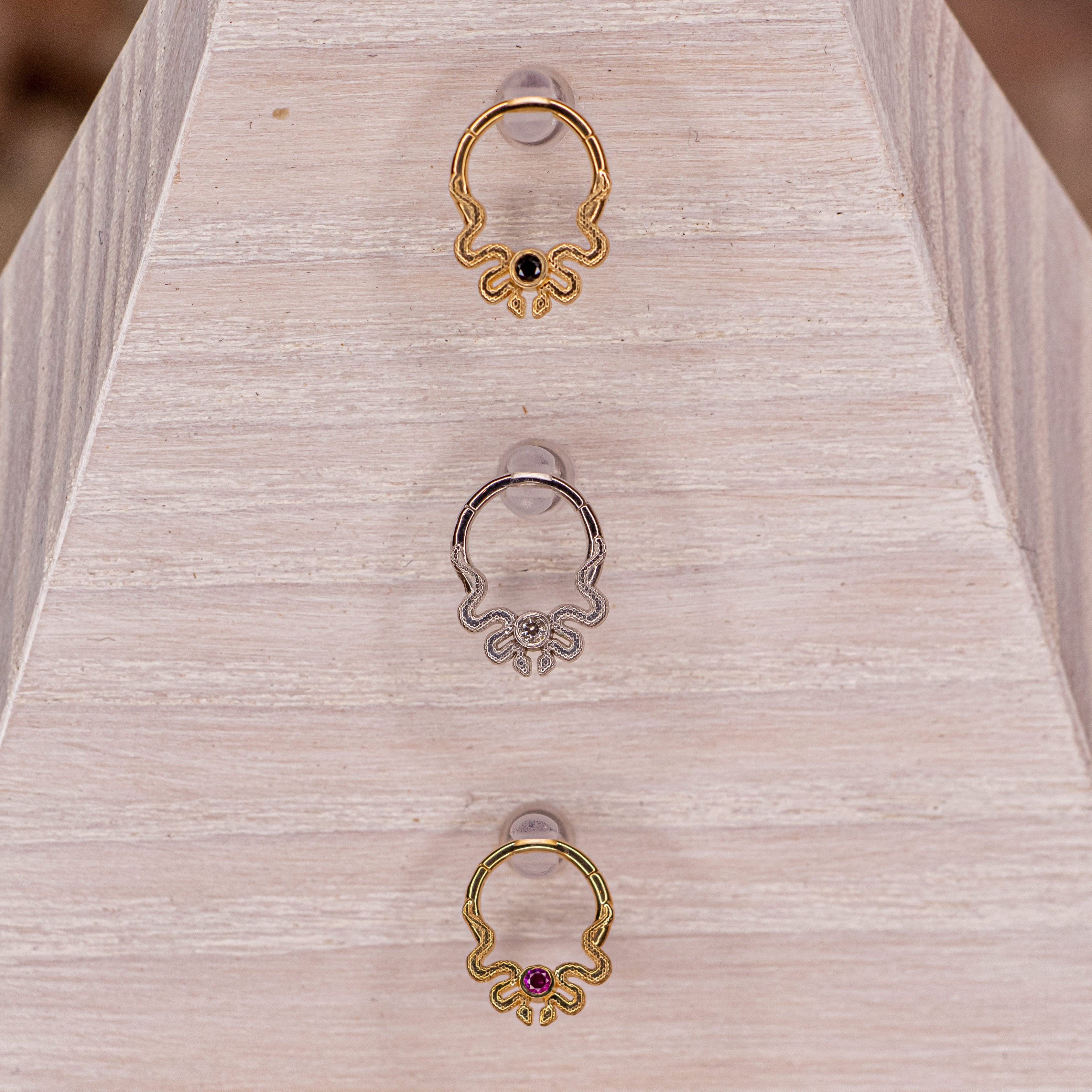 Double Snake Clicker- Rose Gold