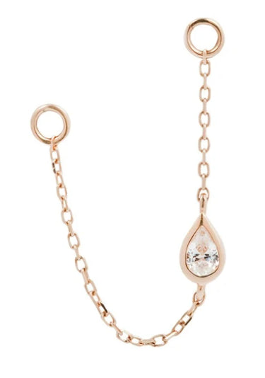 Single Chain with a Teardrop Crystal