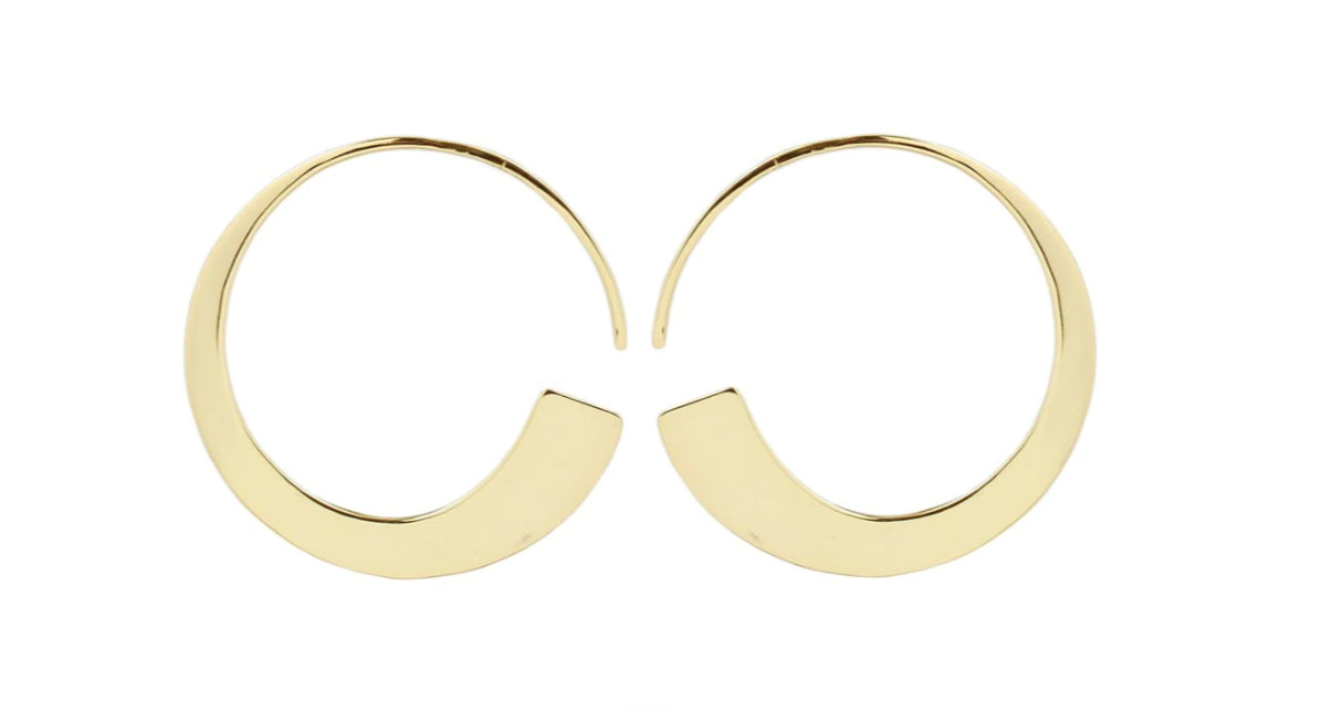 Mirah Hoops- Yellow Gold Plated