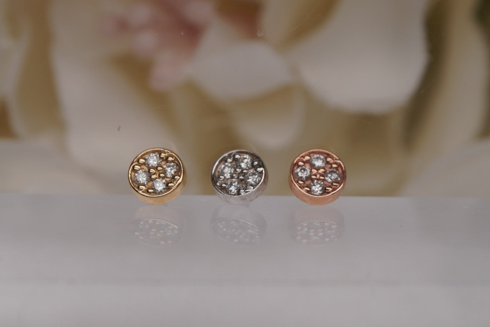 4mm Micro Pave Discs with Crystals