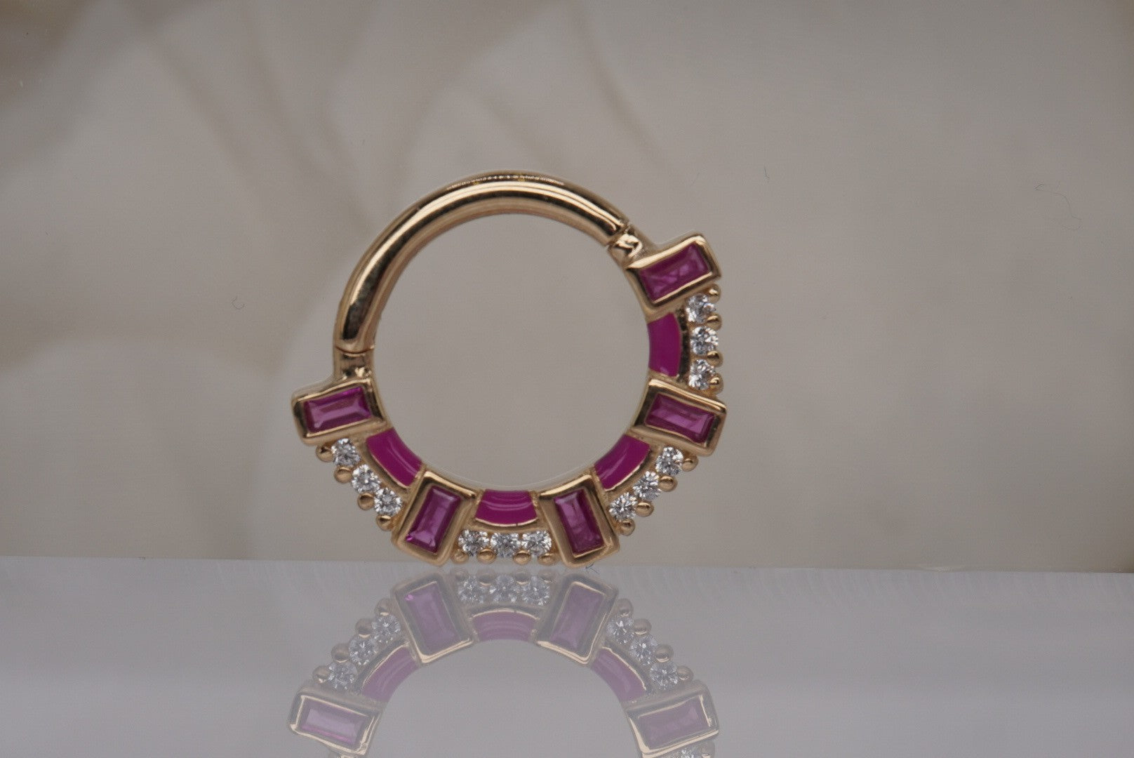 Lola Clicker with Pink Sapphire
