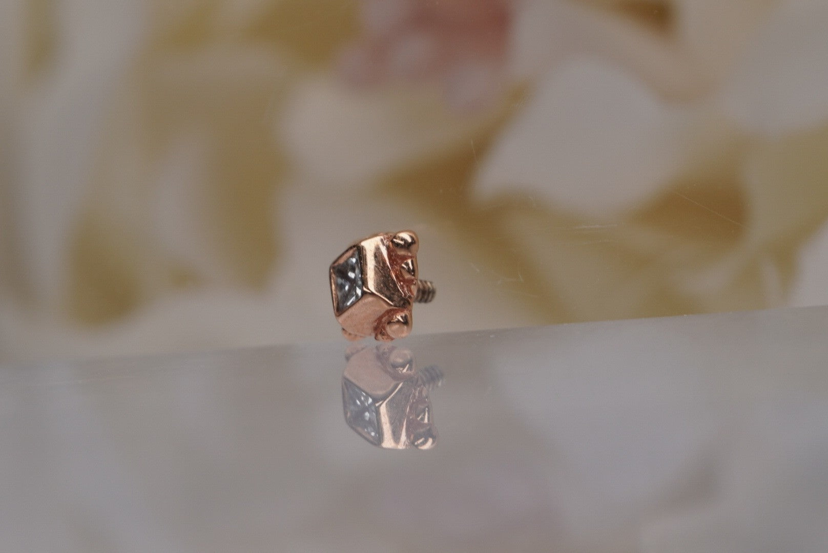 Beaded Princess in Rose Gold- GENUINE DIAMONDS