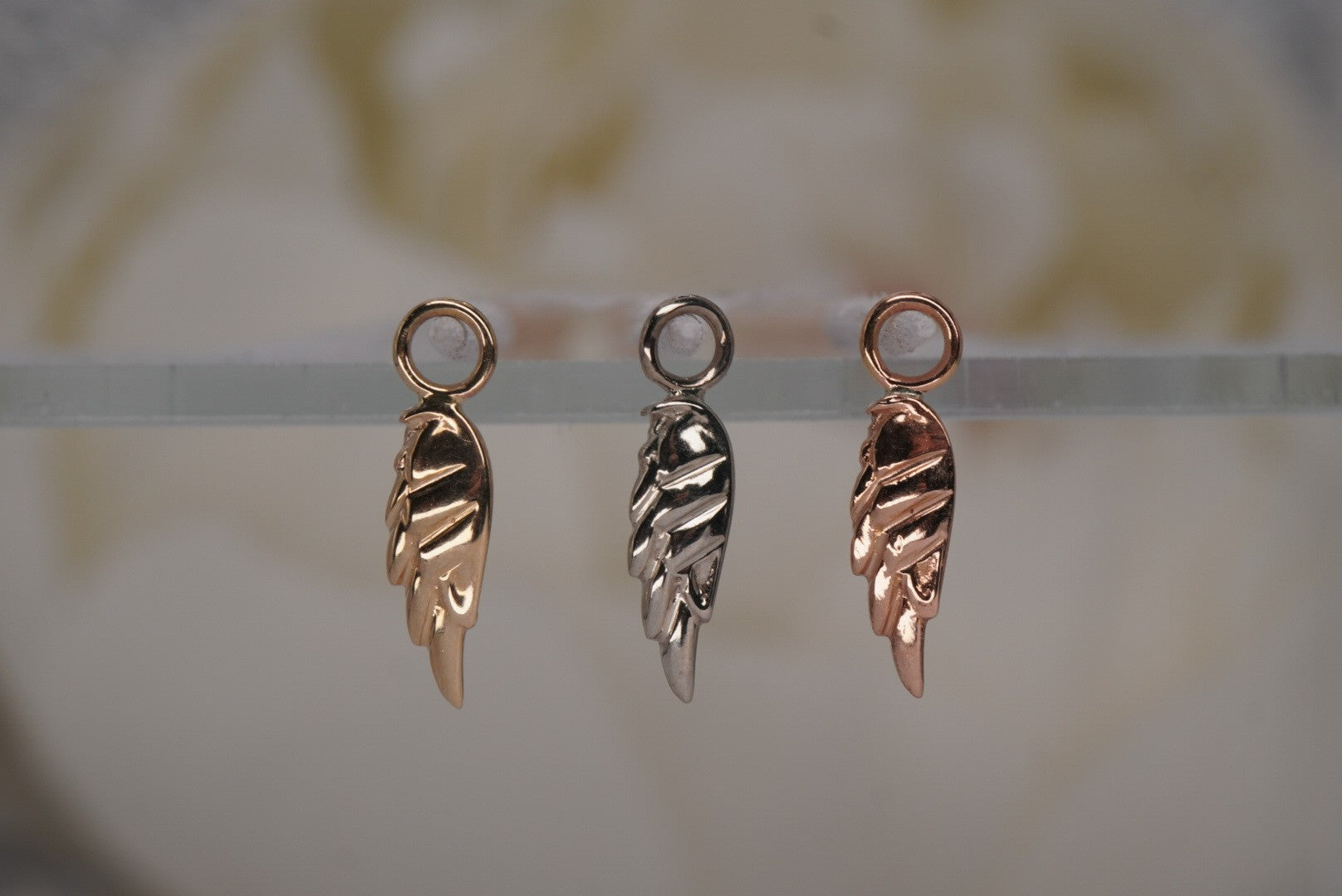 Angel Wing Charm - Forward Facing