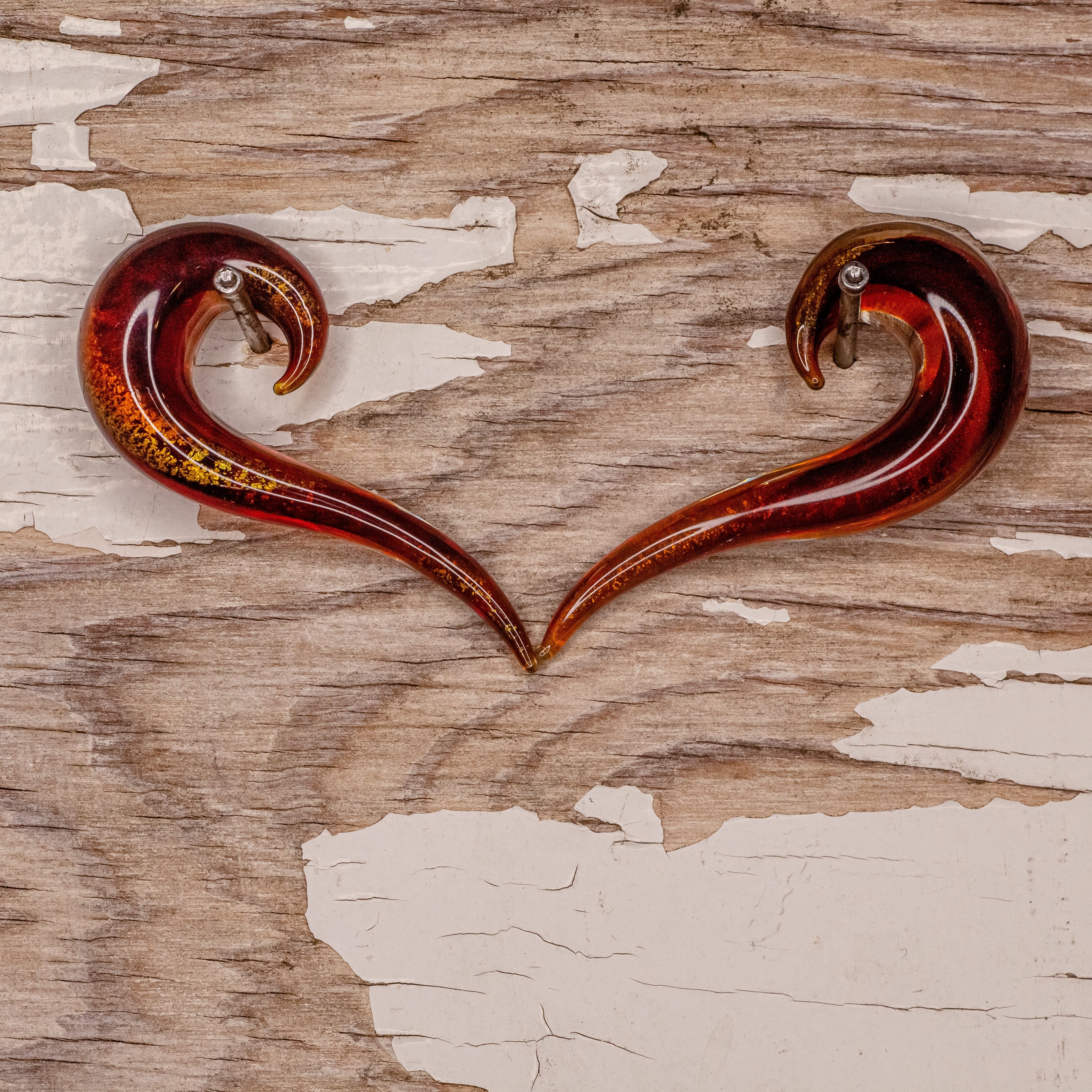 Red Pyrex Flame Hook- 5/8"
