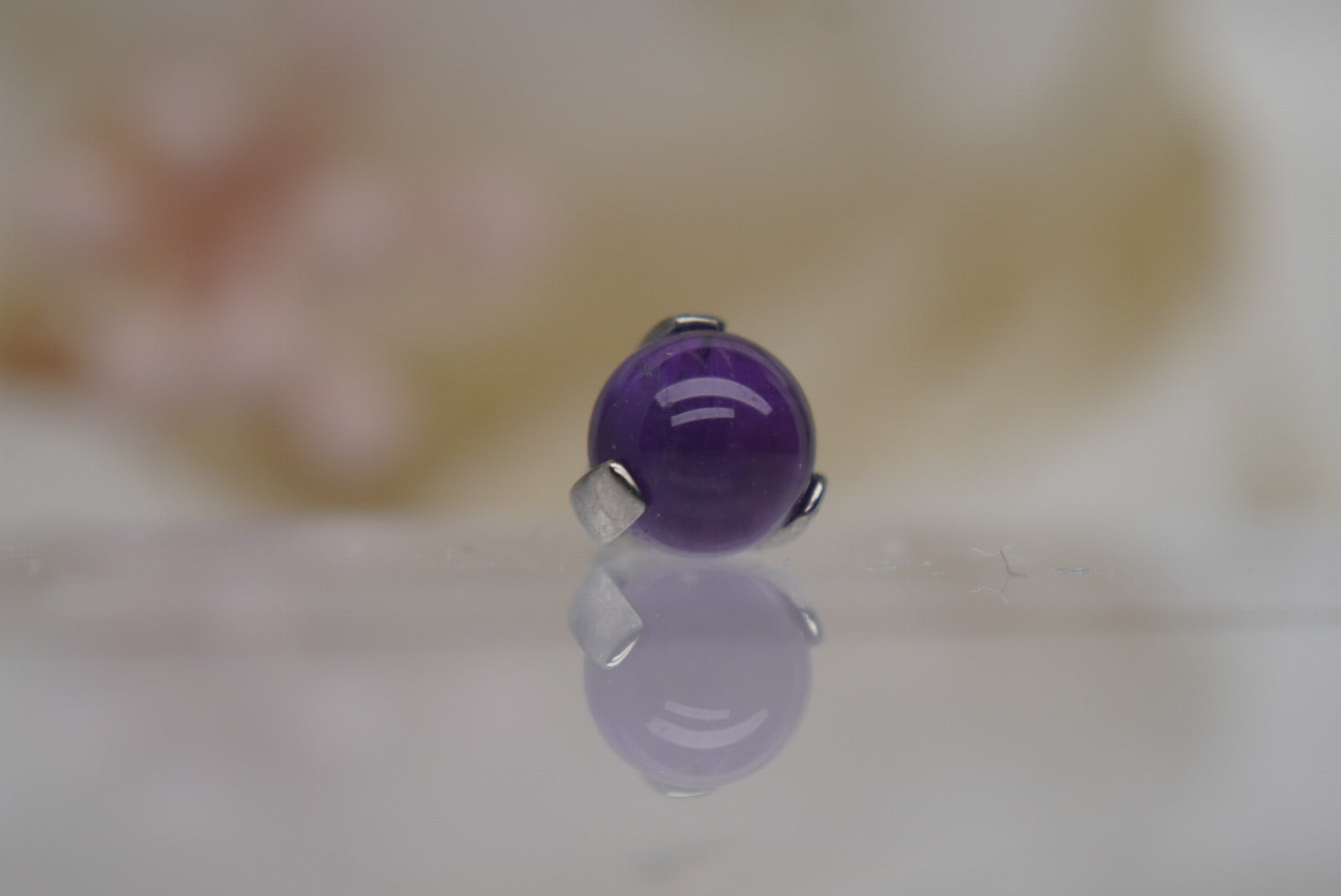 Natural Stone Prong Setting- 16/18g