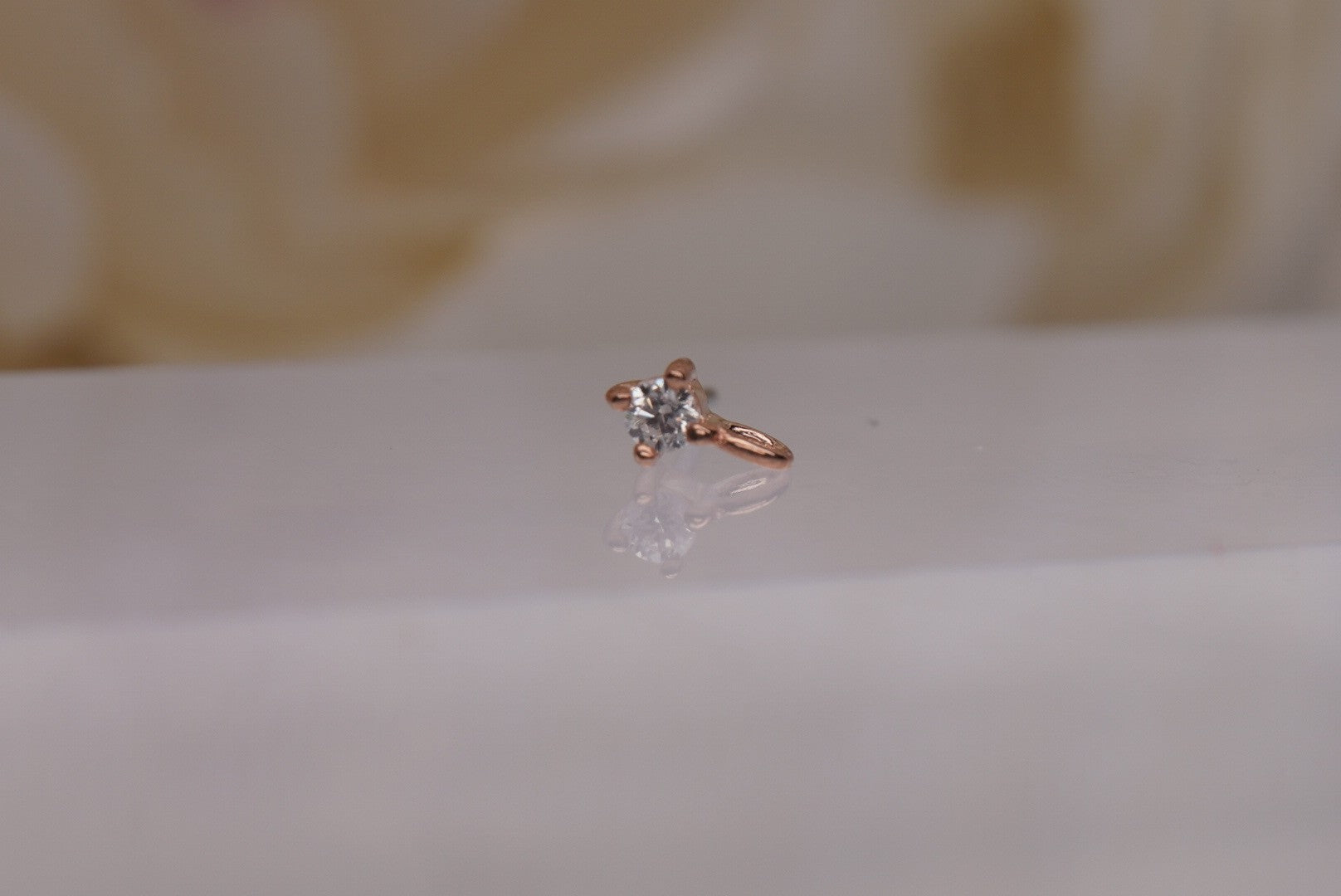 Prong Set Cz with Jump Ring