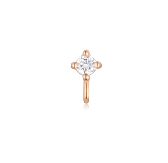 Prong Set Cz with Jump Ring