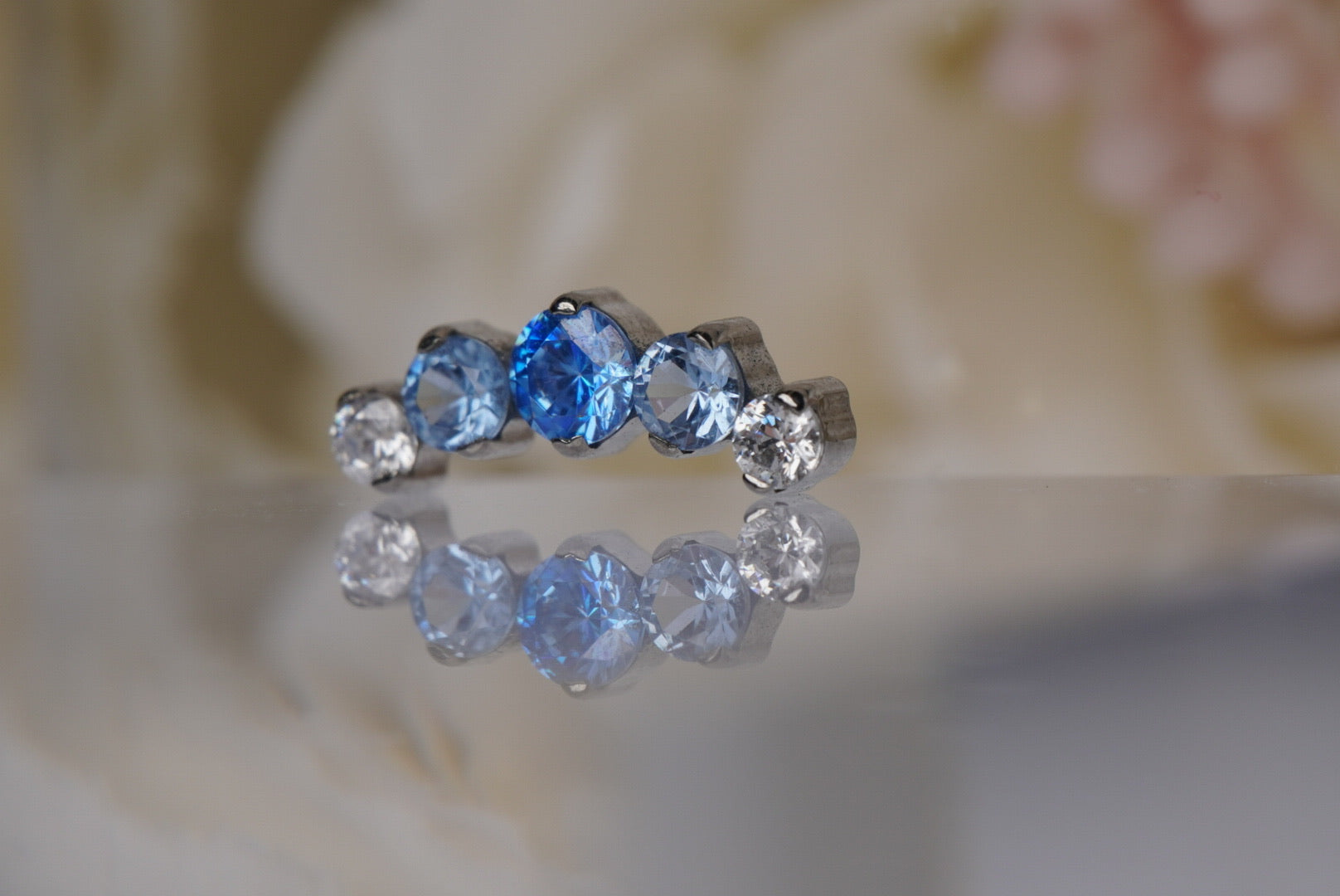 Arctic Blue & White Crystal Prium- 12/14g