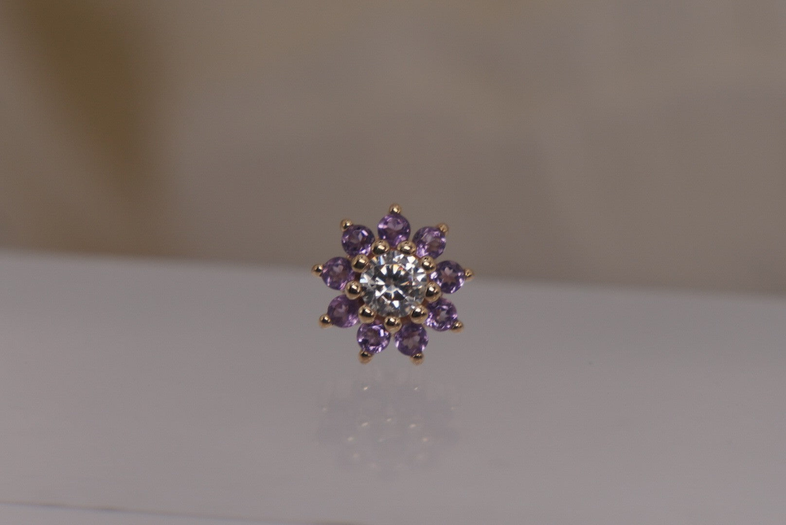 Eloise Flower with Amethyst