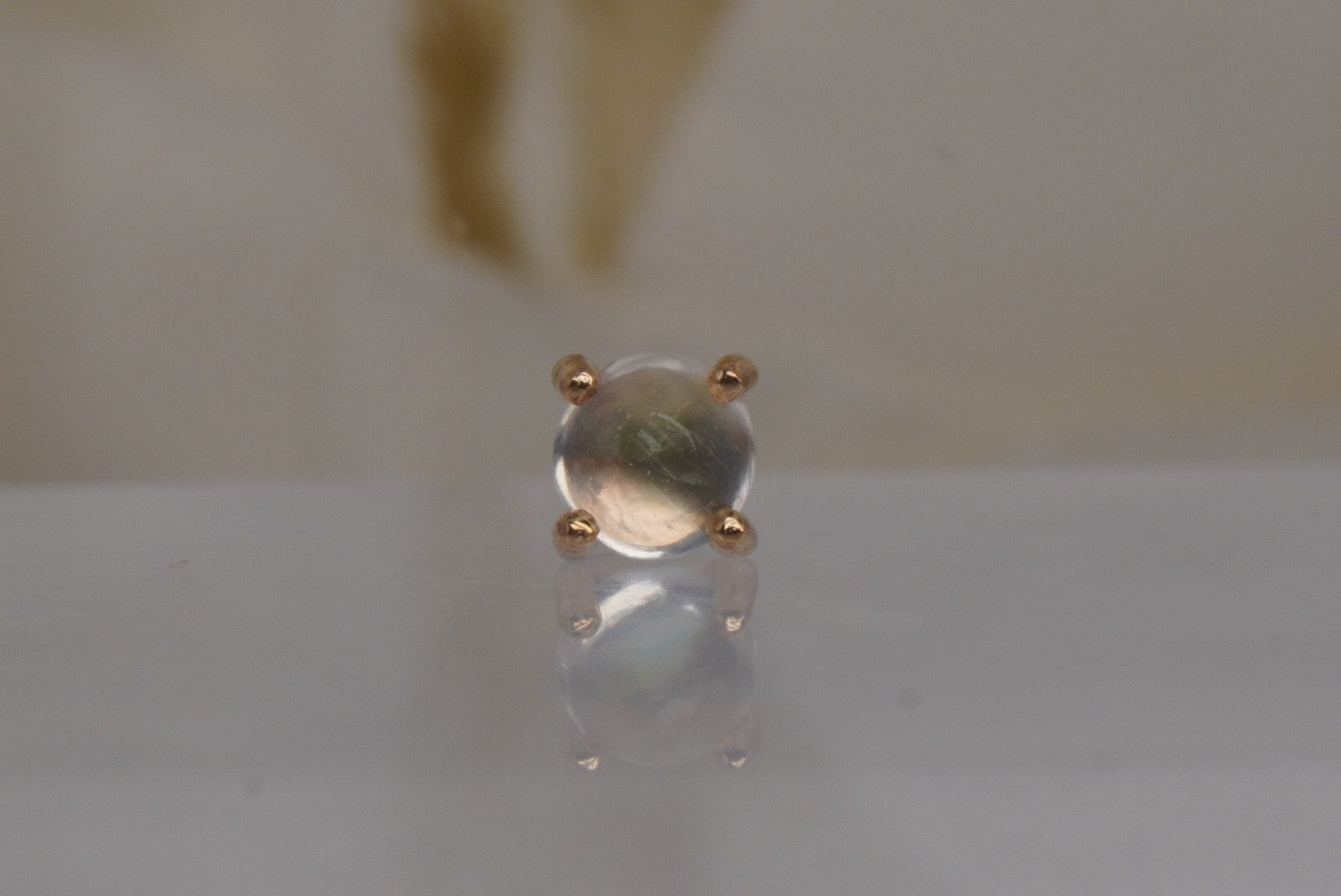 Rainbow Moonstone Prong