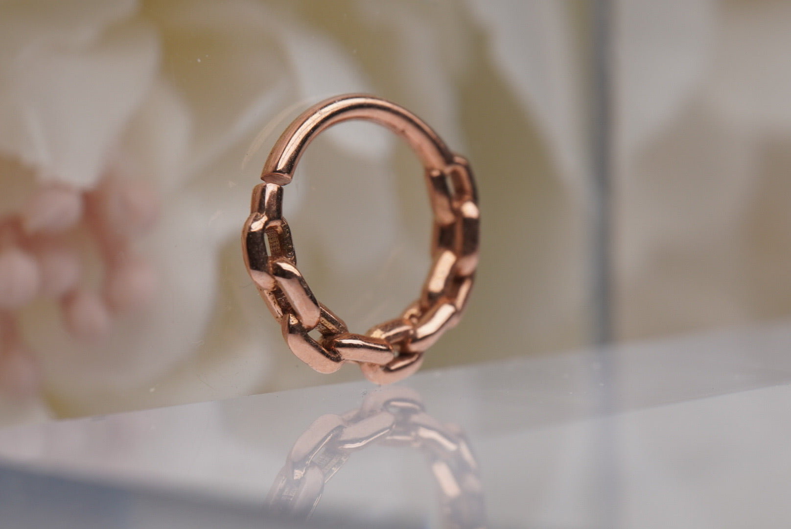 Chain Link Seam Ring in 18g