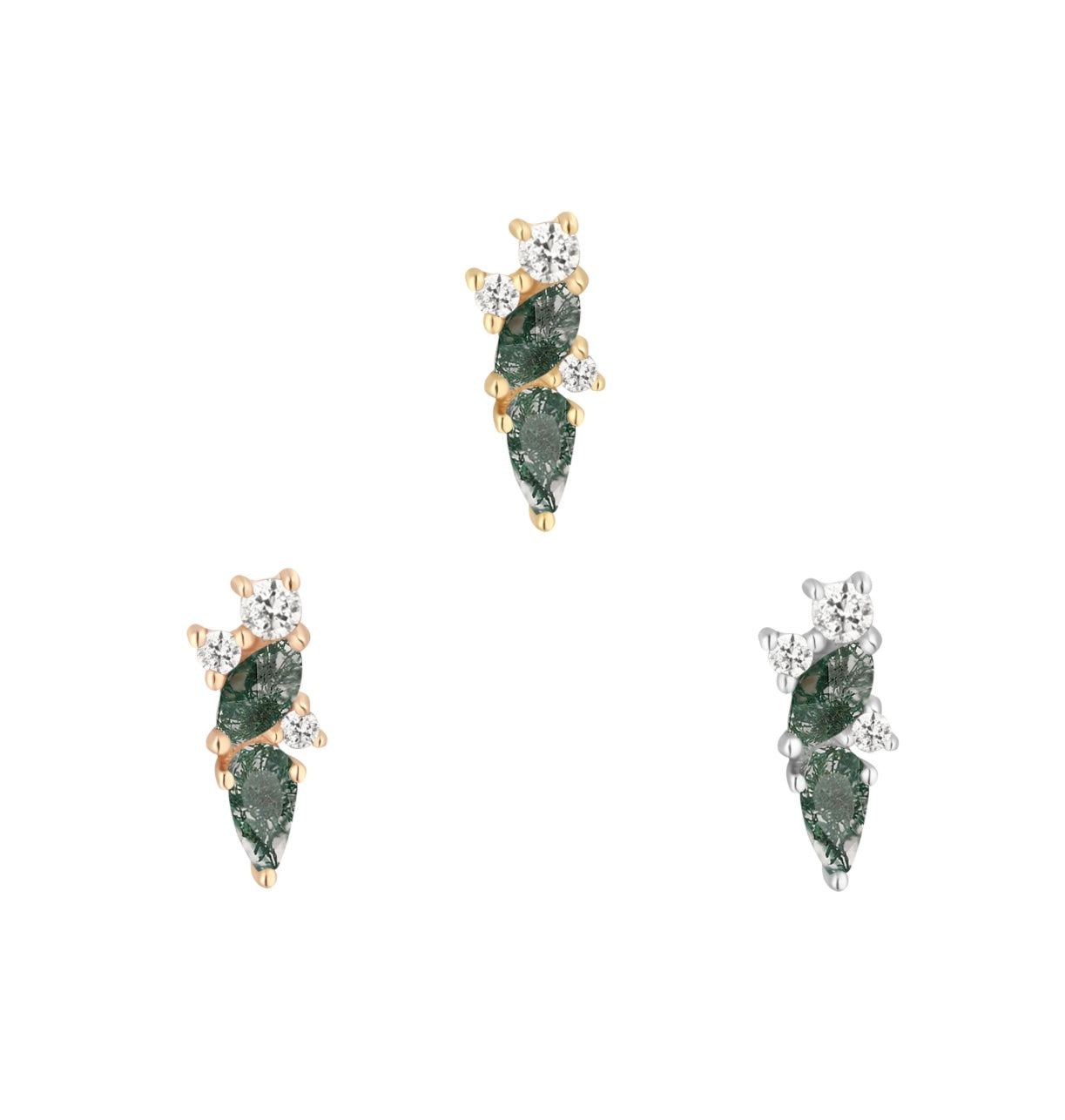 Visionary with Moss Agate & White Topaz