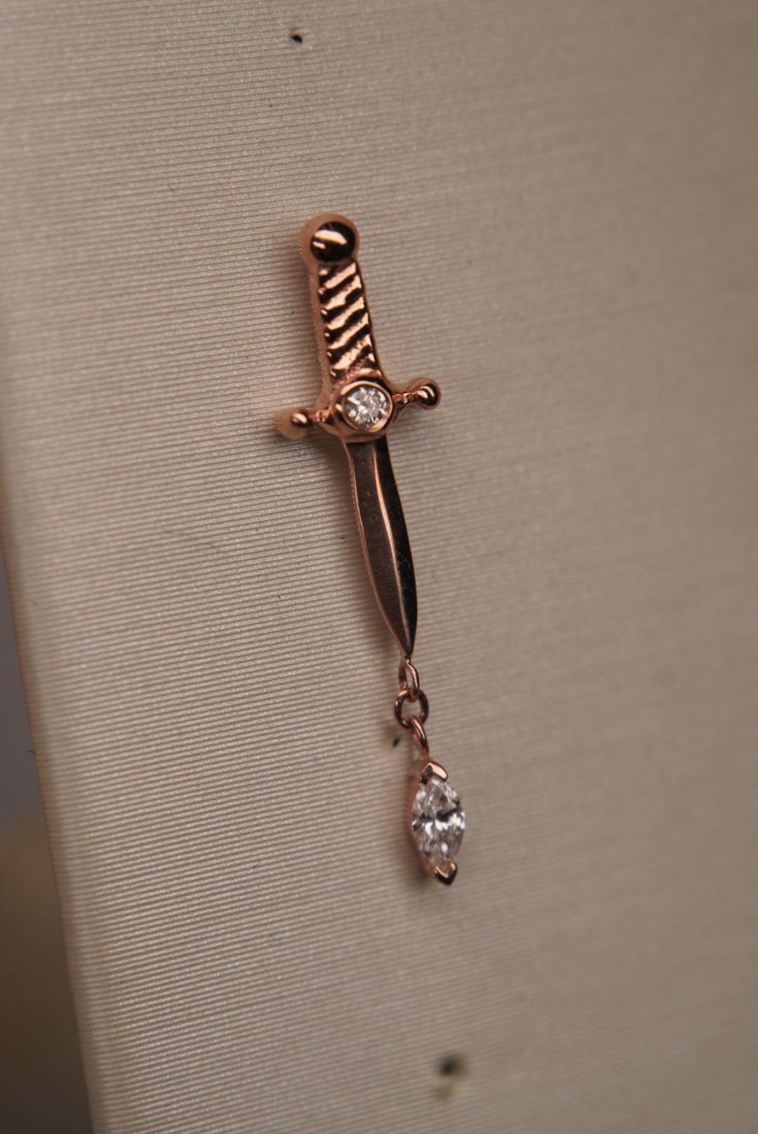 Kiss of Death in Rose Gold with GENUINE DIAMONDS