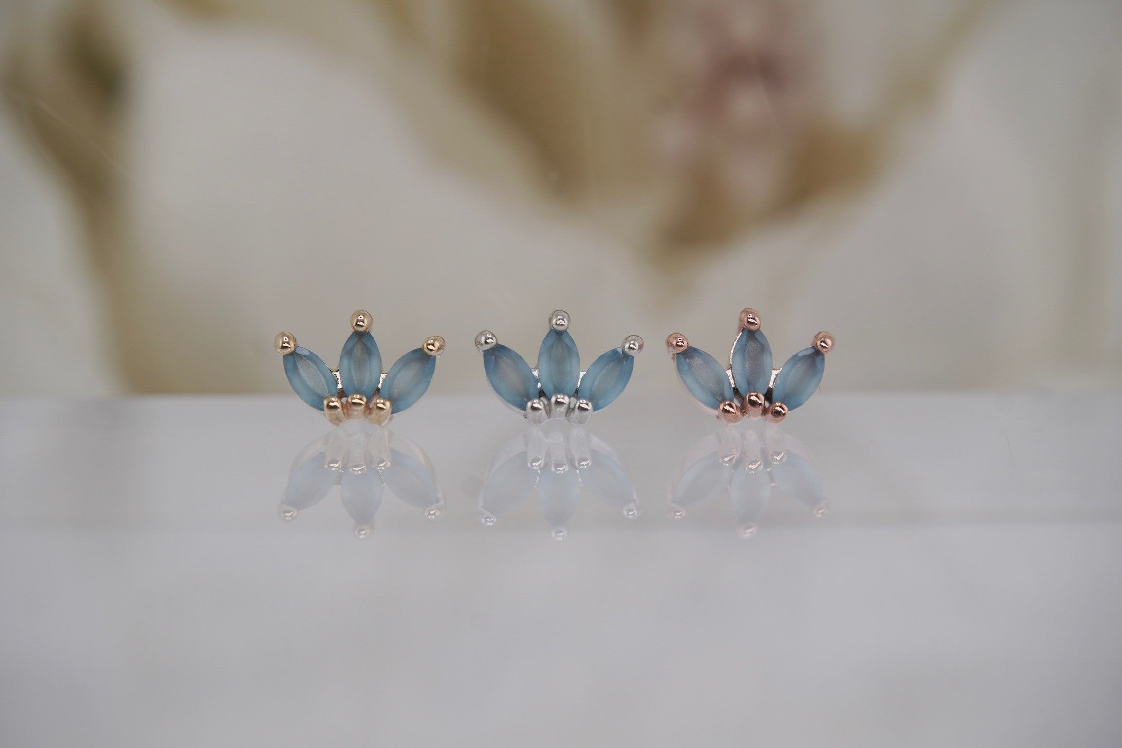 Mini Moet with Sandblasted London Blue Topaz