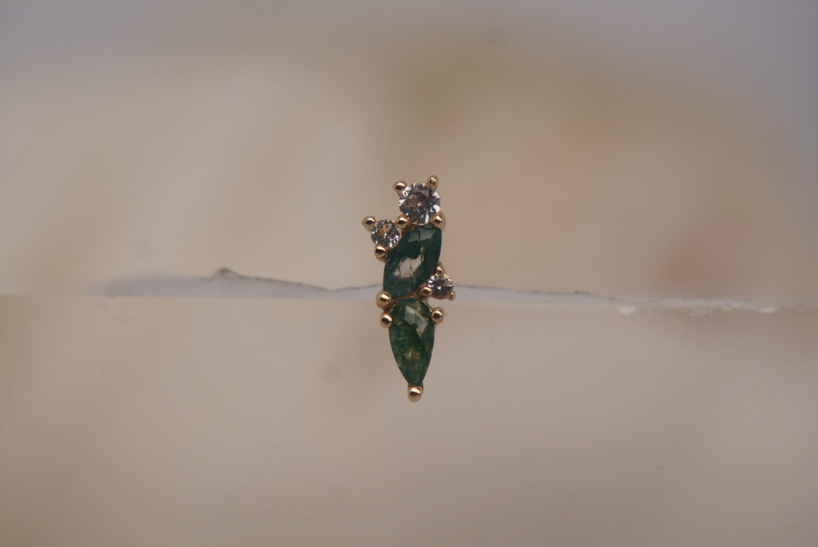 Visionary with Moss Agate & White Topaz