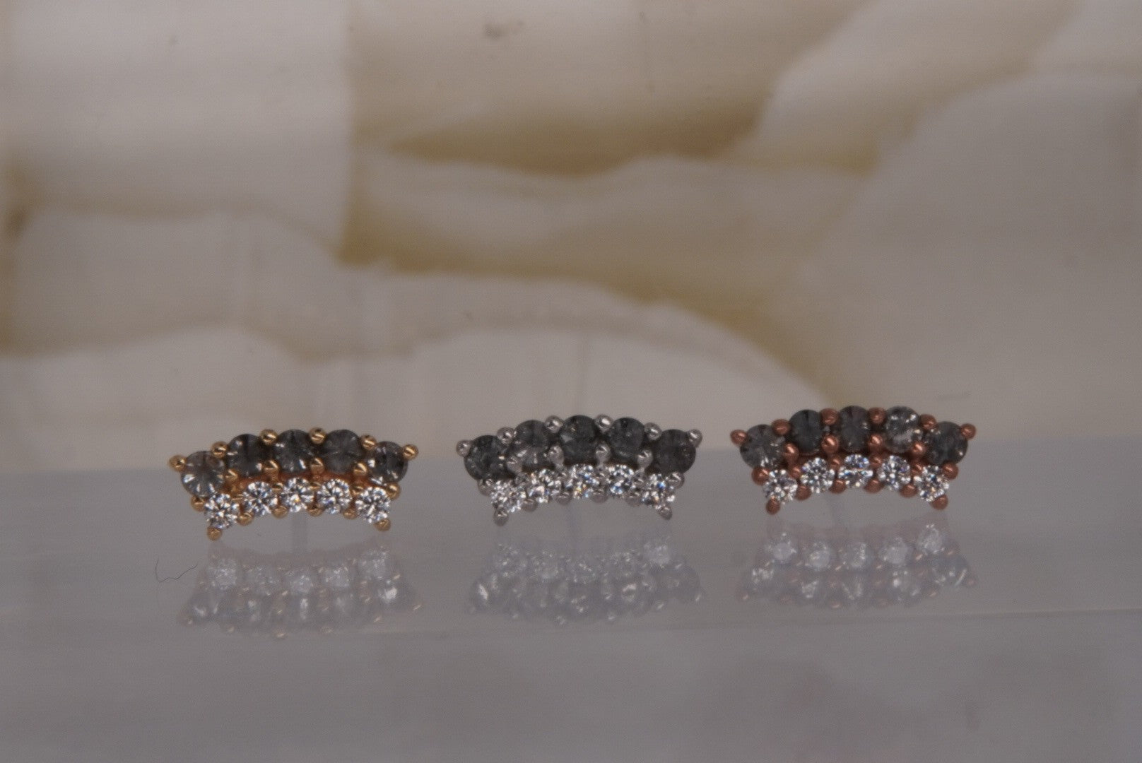Whisper + Shout with Grey Diamonds