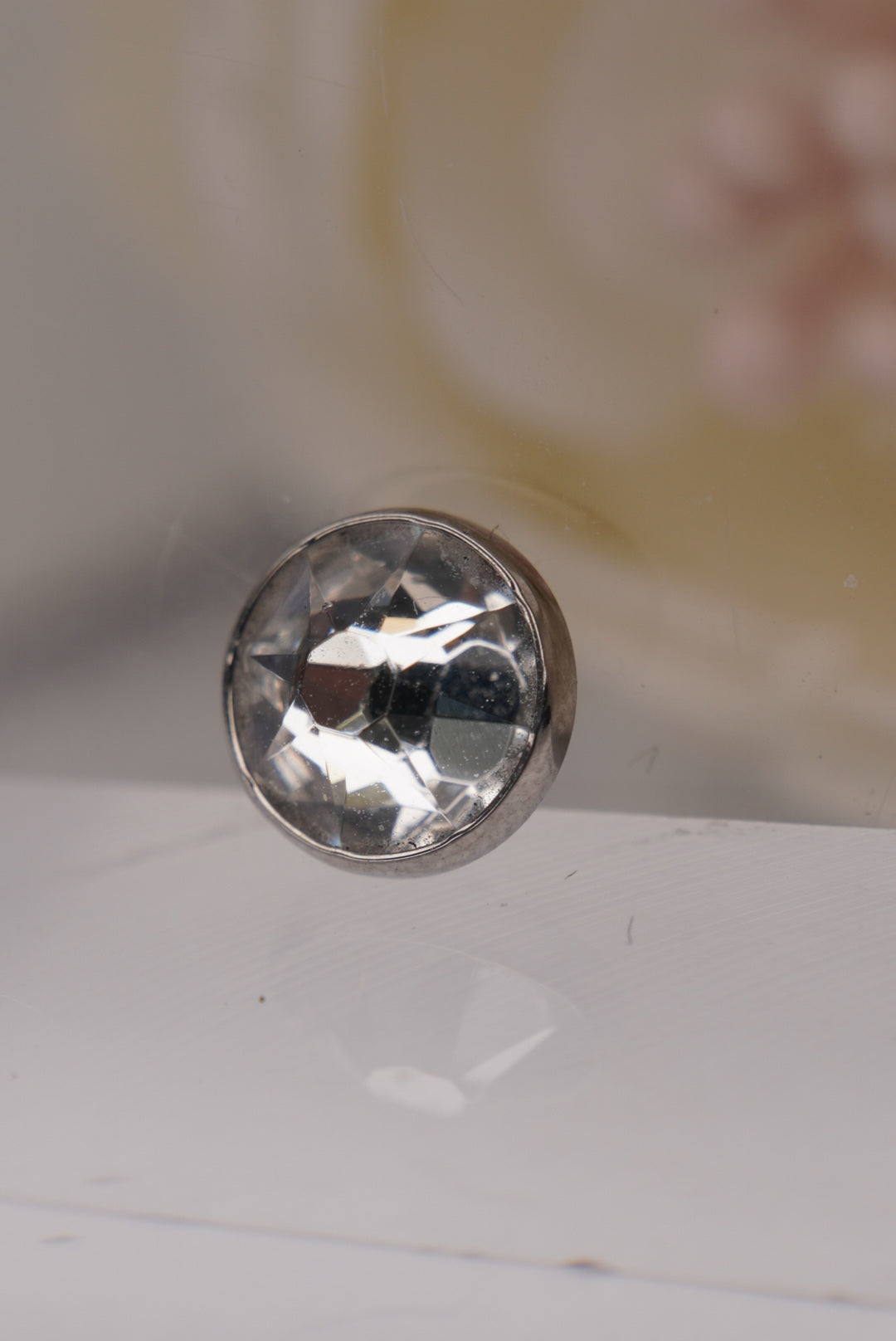 White Crystal- Flat Faceted Gems 14g