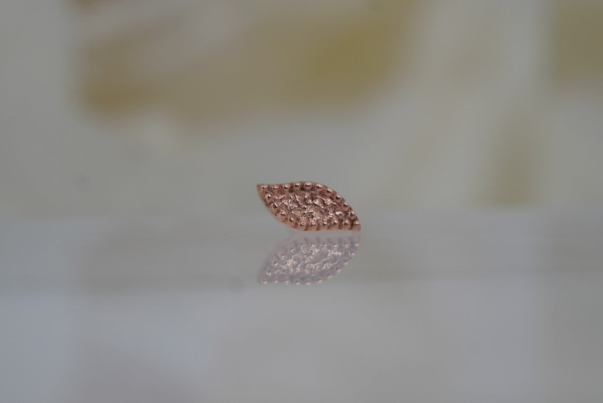 Buddha Jewelry Organics 14k "Wisp" THREADLESS in yellow gold white gold rose gold