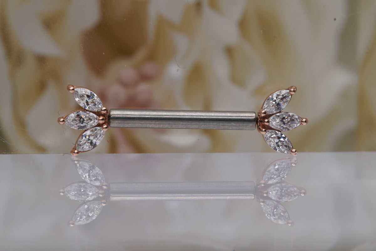 Moet- Forward Facing with Crystals rose gold
