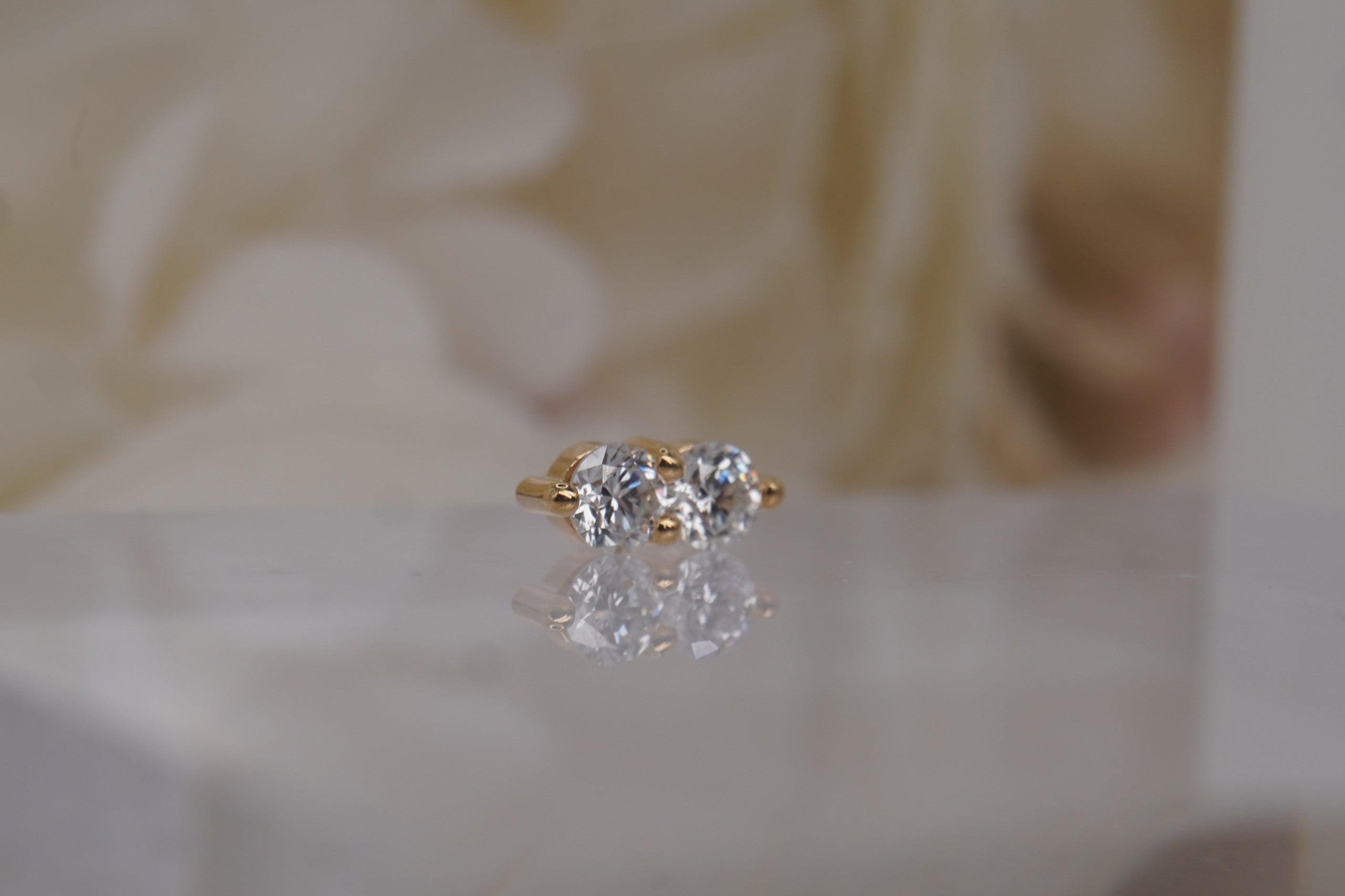Duo with Lab Diamonds