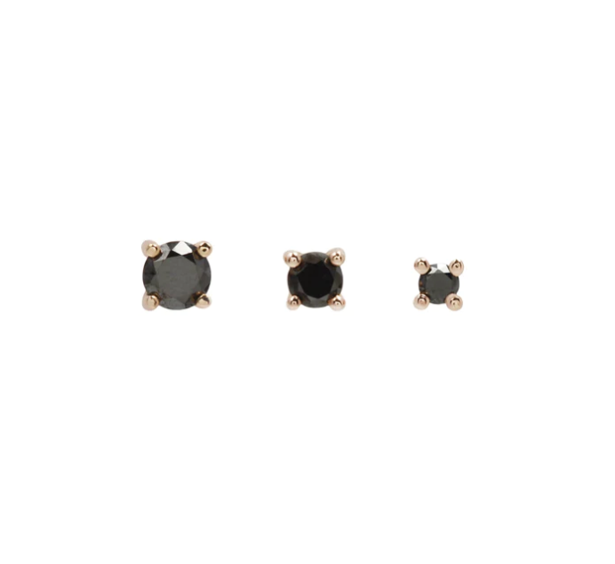 Prong with Black GENUINE DIAMONDS