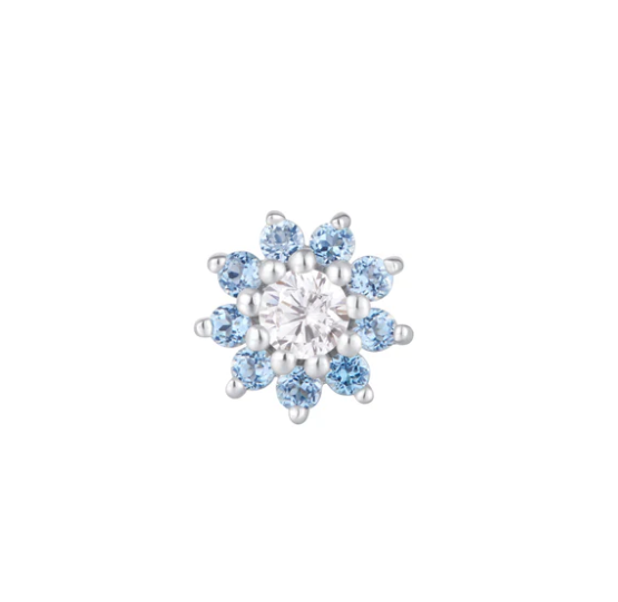Eloise Flower with London Blue Topaz