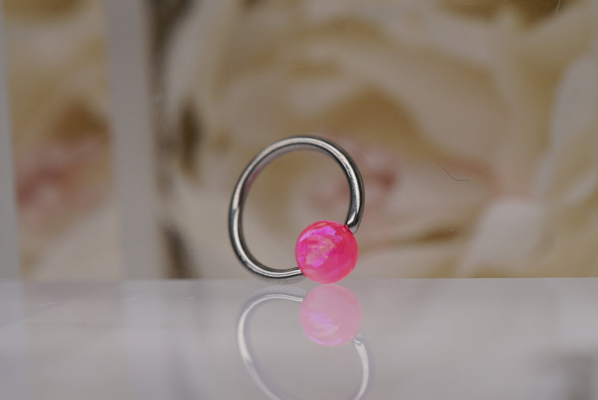 3mm Captive Bead- Mimosa Opal