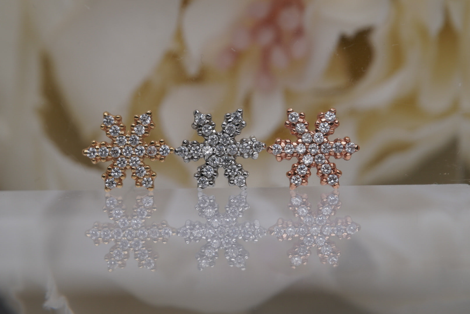 Micro Pave Snowflake