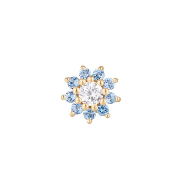 Eloise Flower with London Blue Topaz