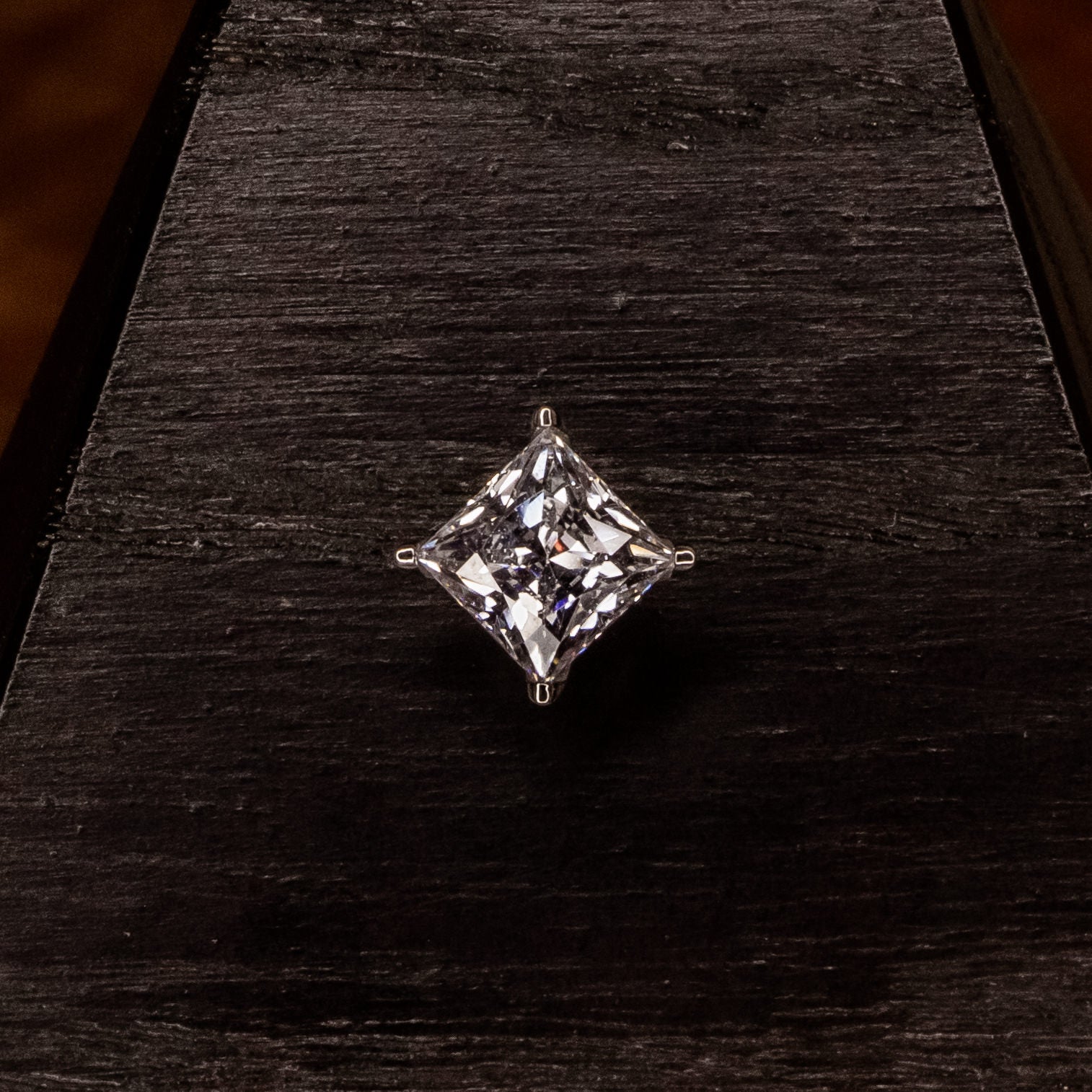 12/14g Princess Cut- White Crystal