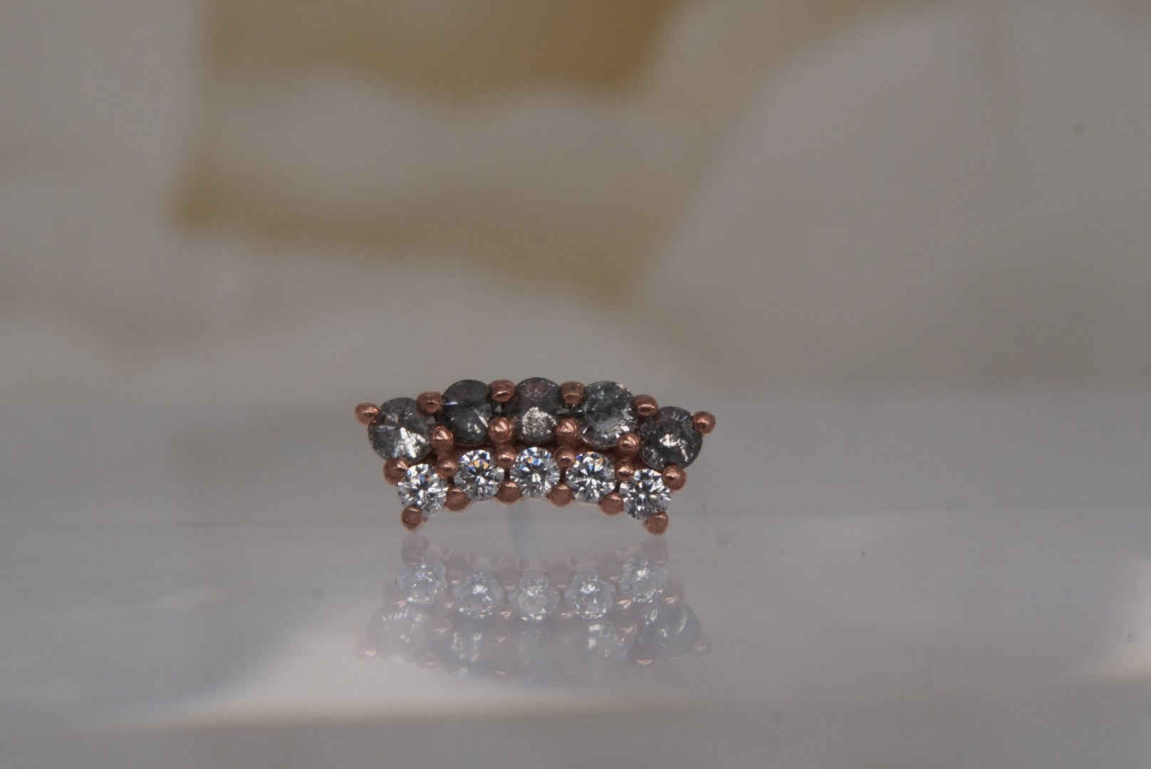 Whisper + Shout with Grey Diamonds