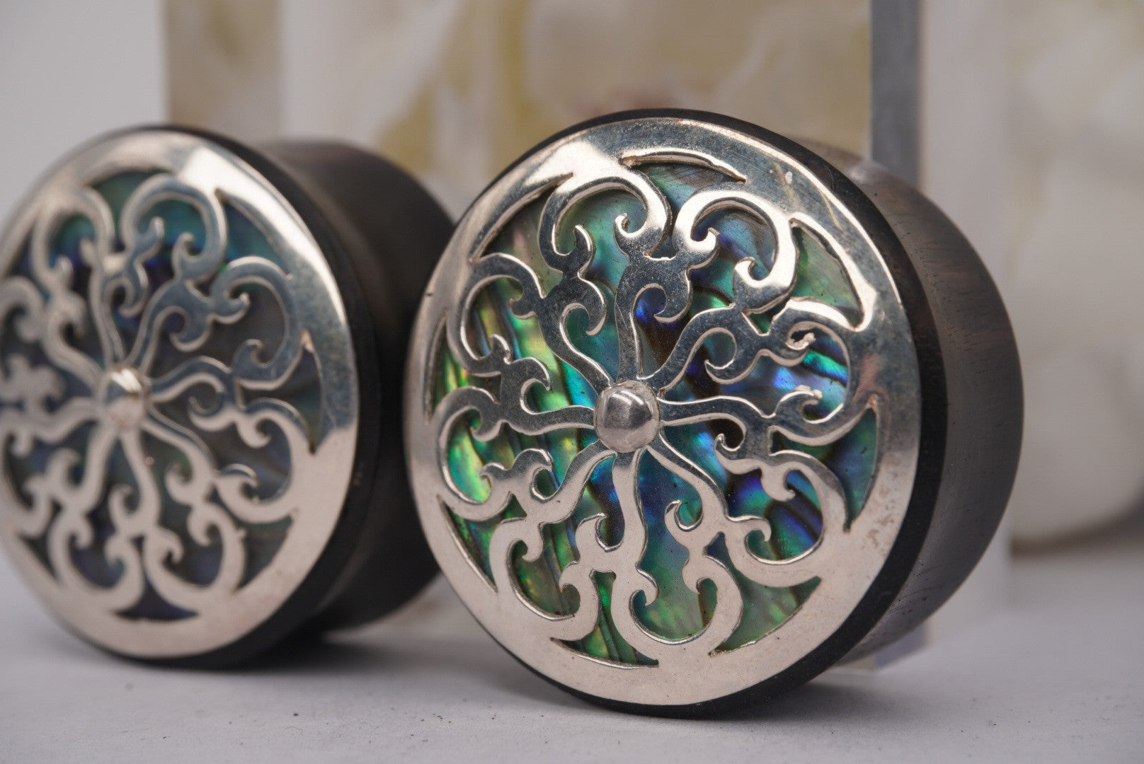 Idol- Silver Plated with Abalone