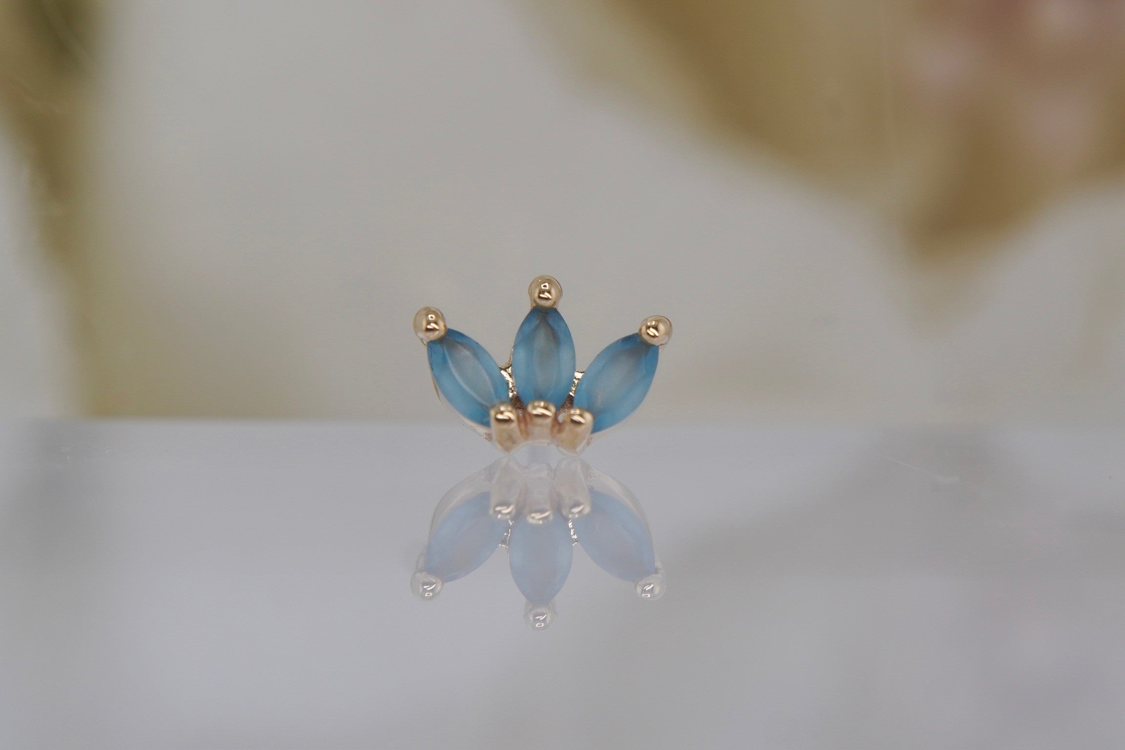 Mini Moet with Sandblasted London Blue Topaz