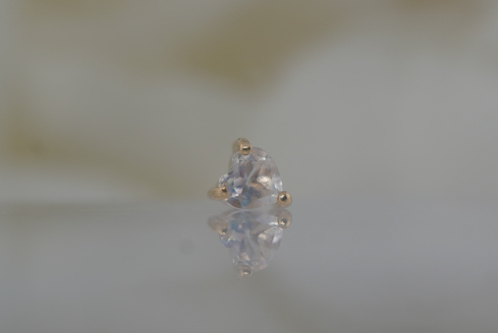 Rainbow Moonstone Heart