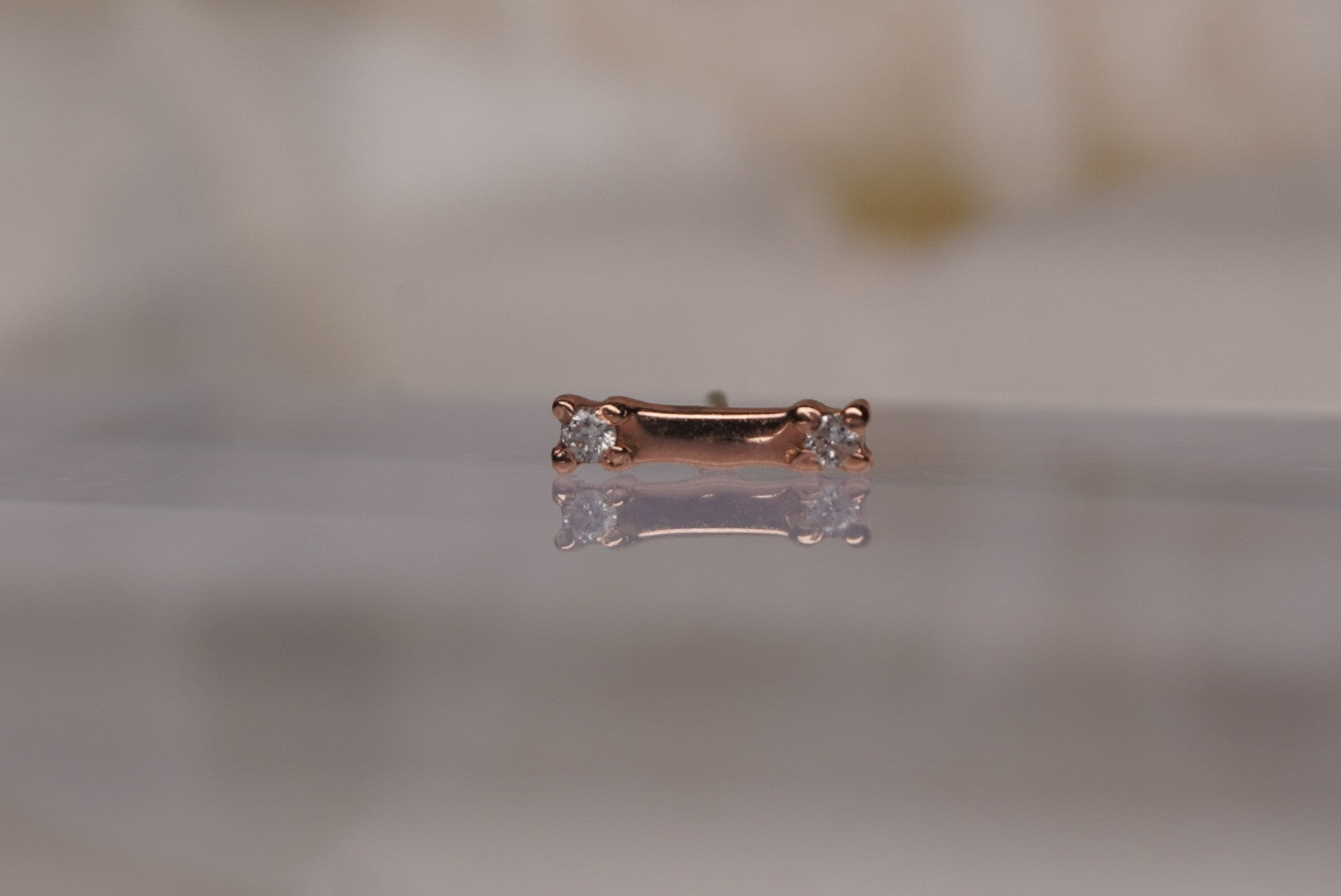 Beam in Rose Gold- Genuine Diamonds