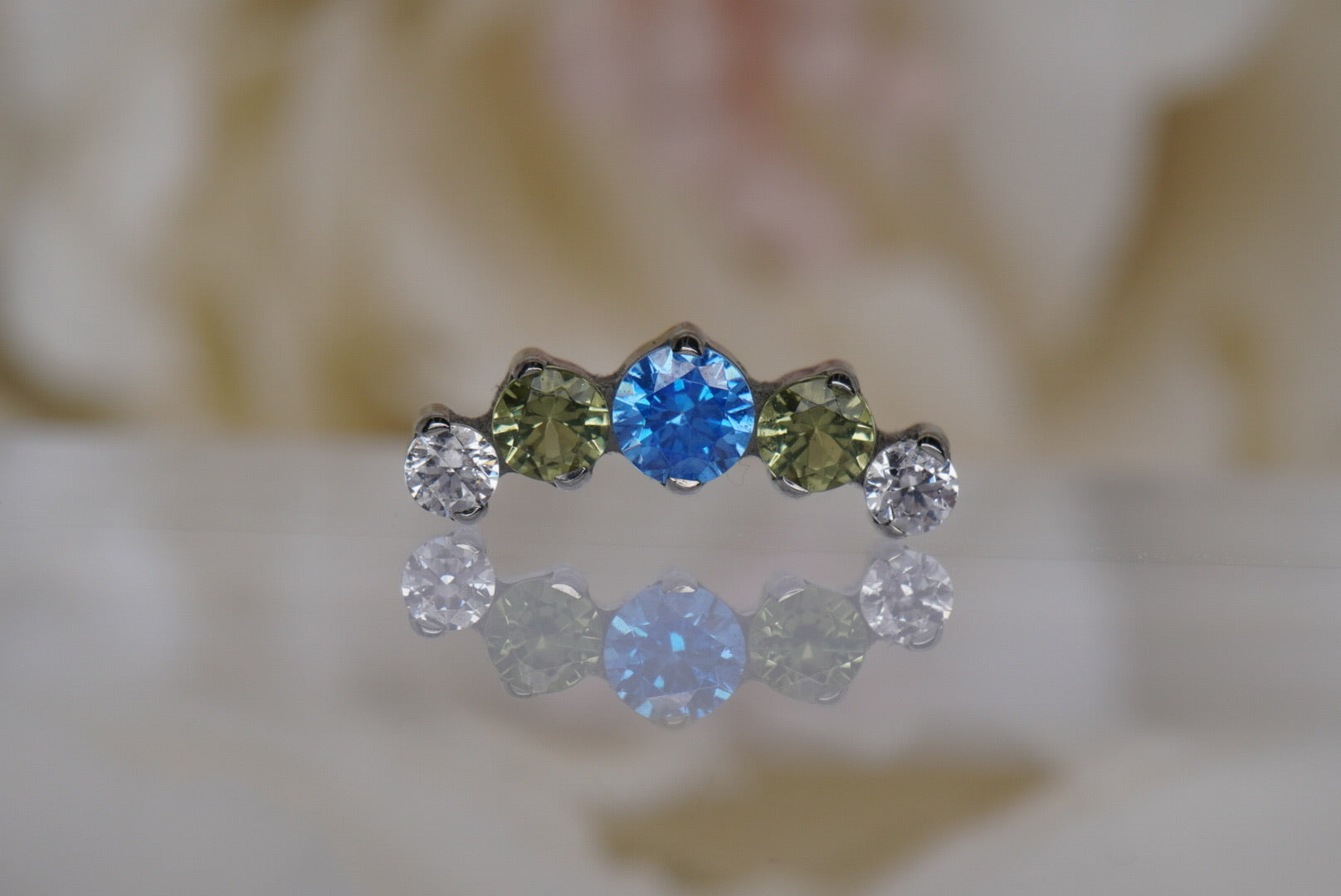 Blue & Green Crystal Prium- 12/14g