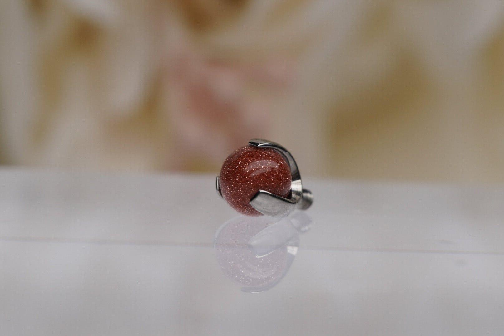 4mm Brown with Sparkles Gem- 12/14g