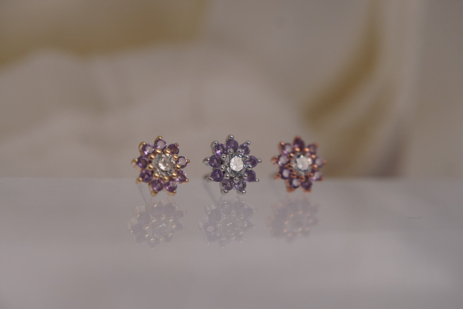 Eloise Flower with Amethyst