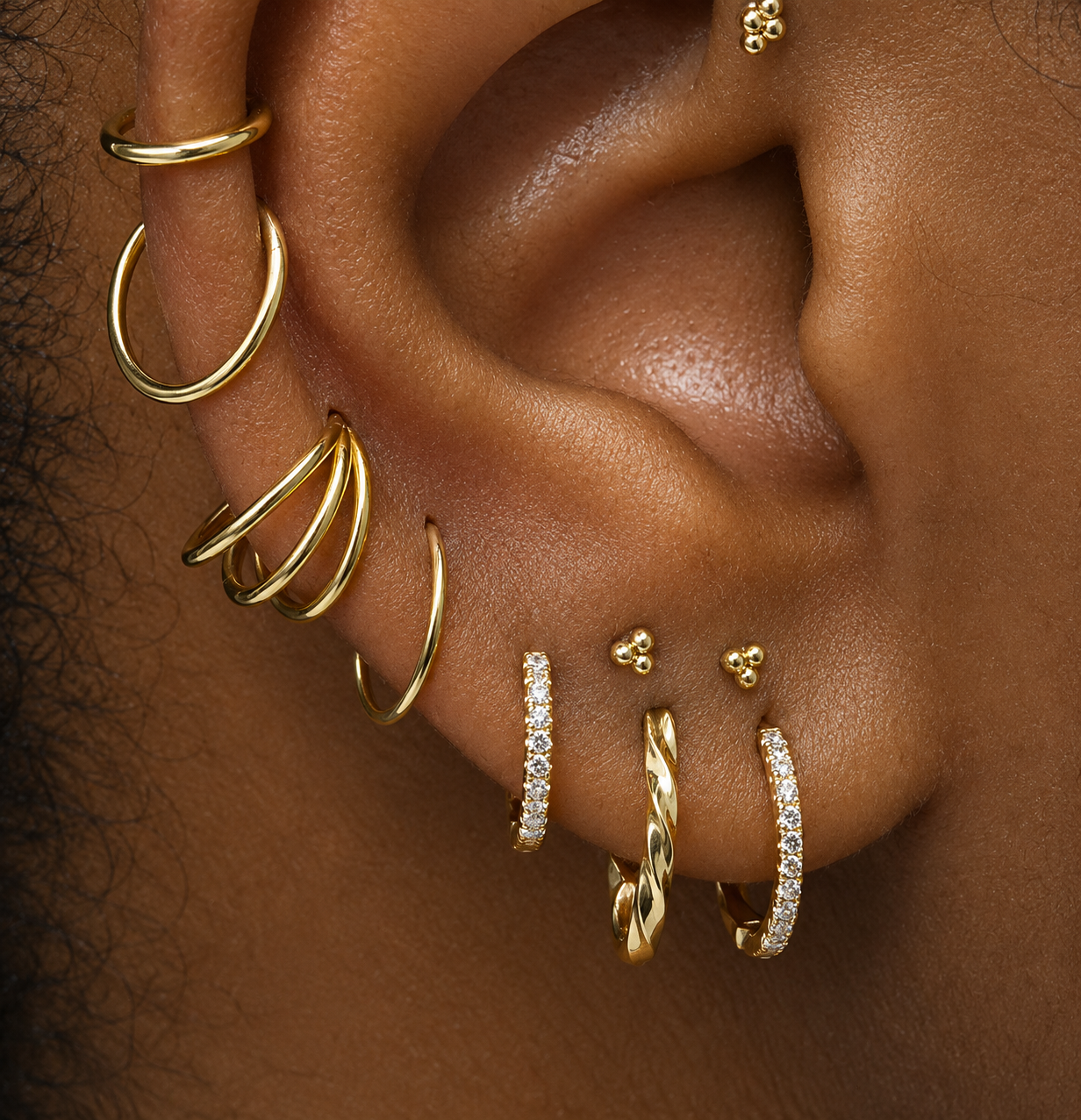 18g Seamless Ring in Gold