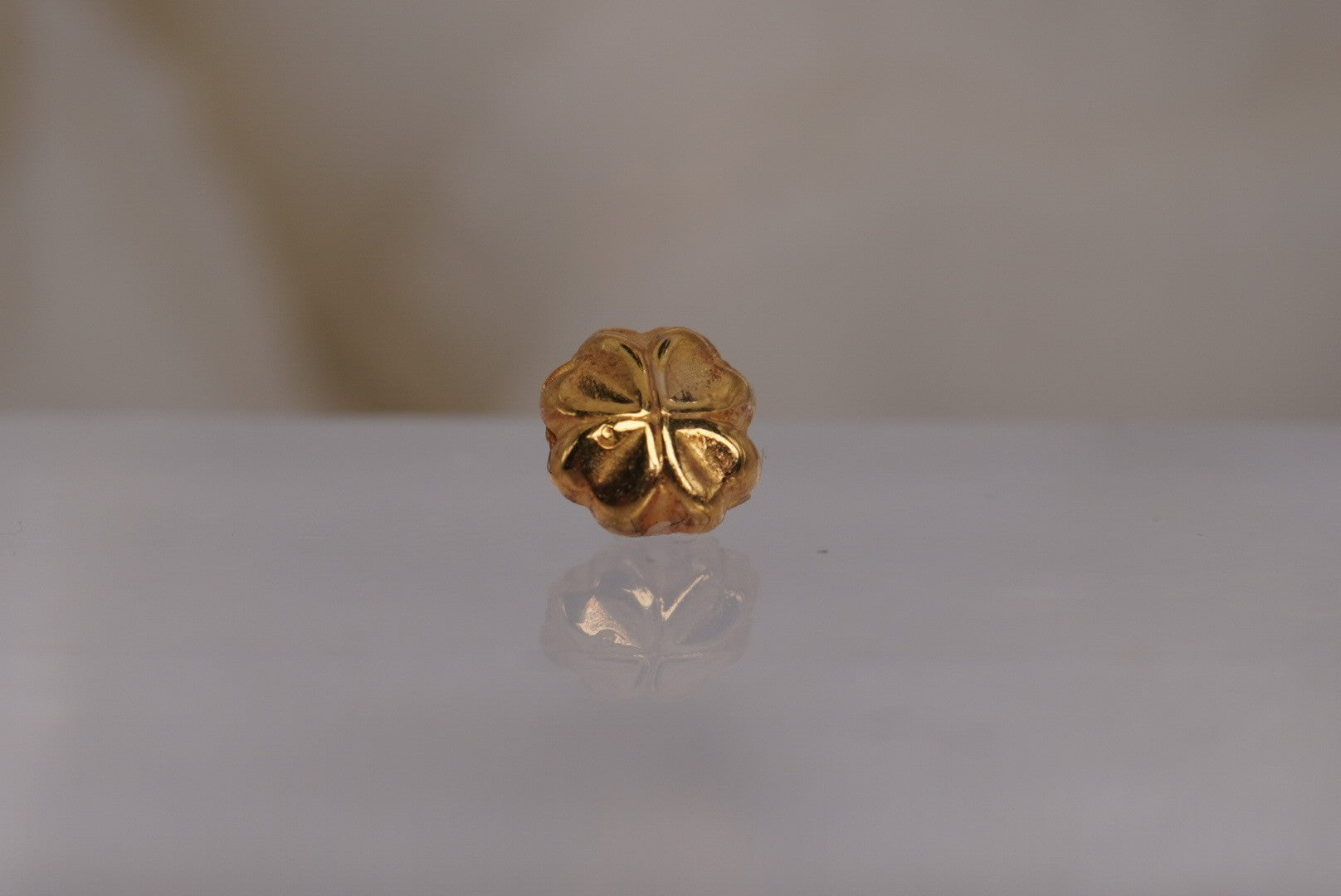 5mm Threadless End in Gold