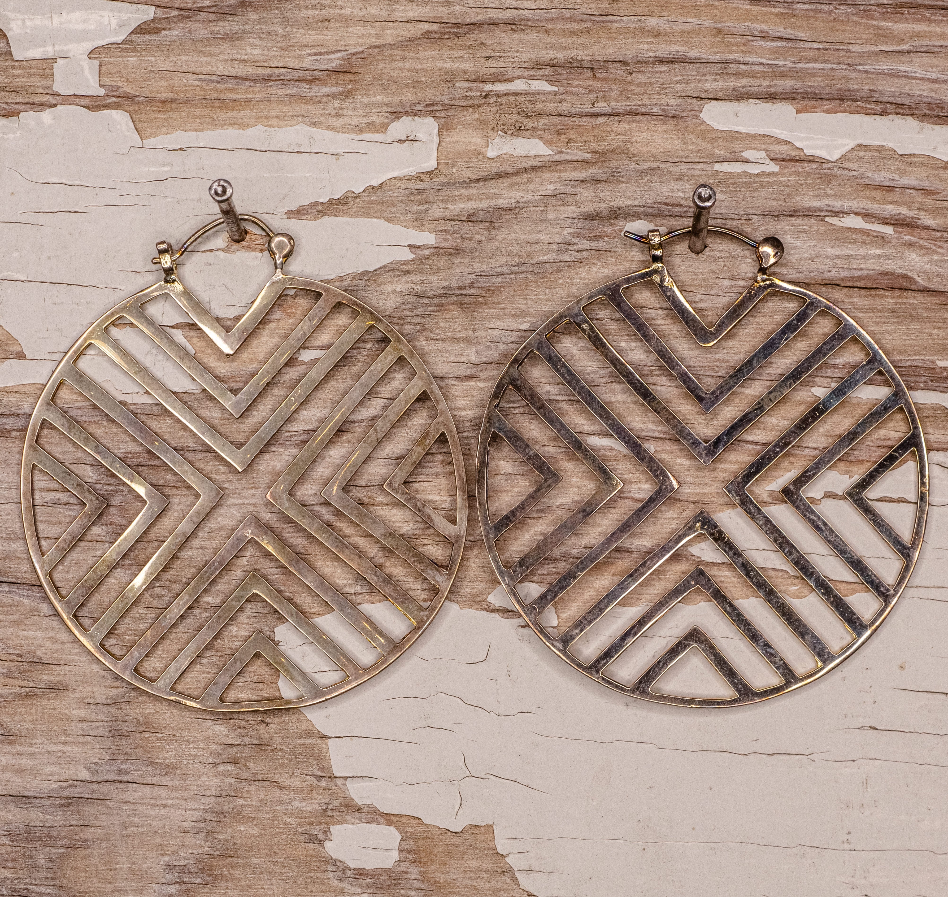 XX Hoop- Silver Plated