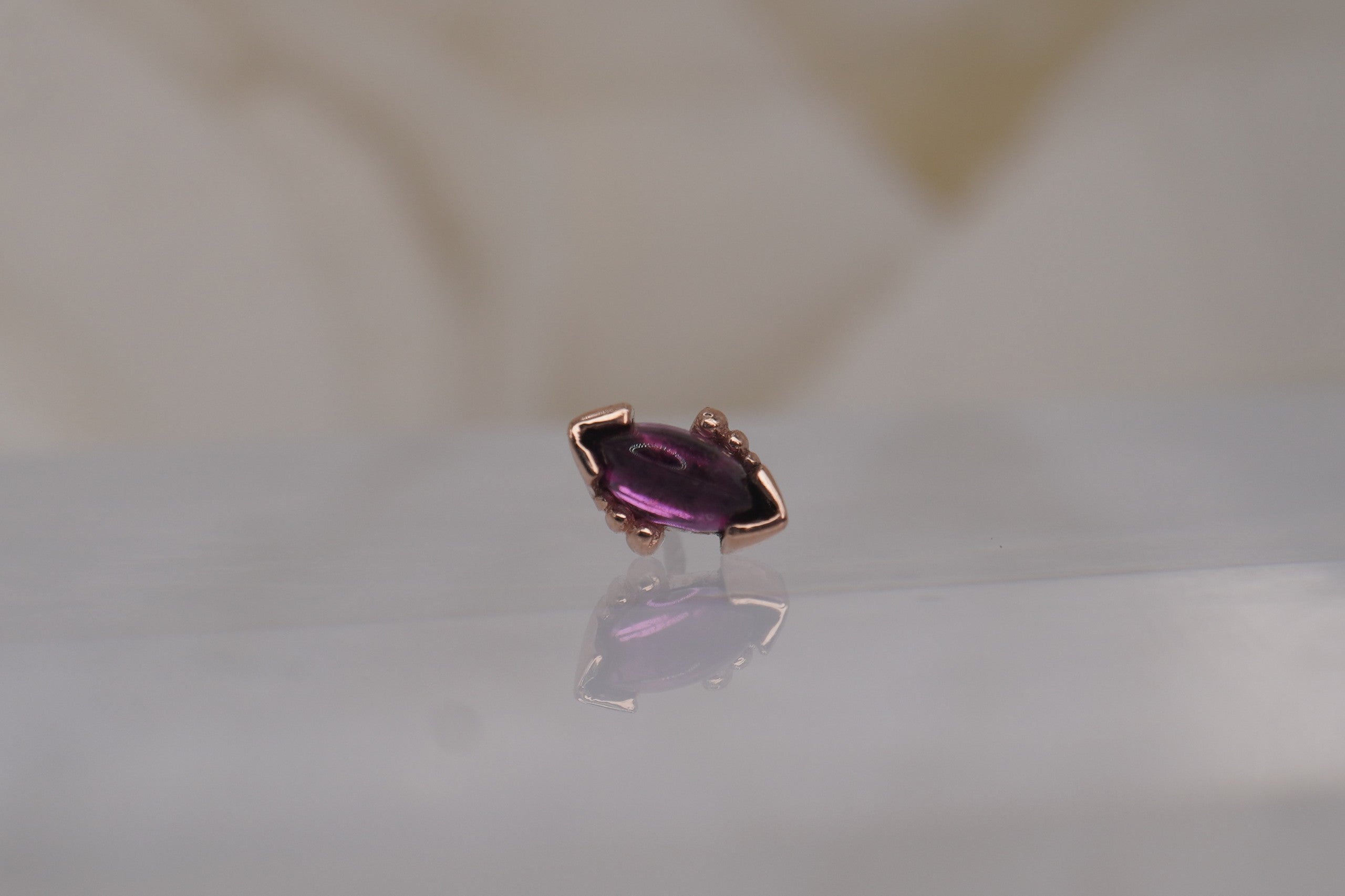 Rhodolite Marquise Cabochon