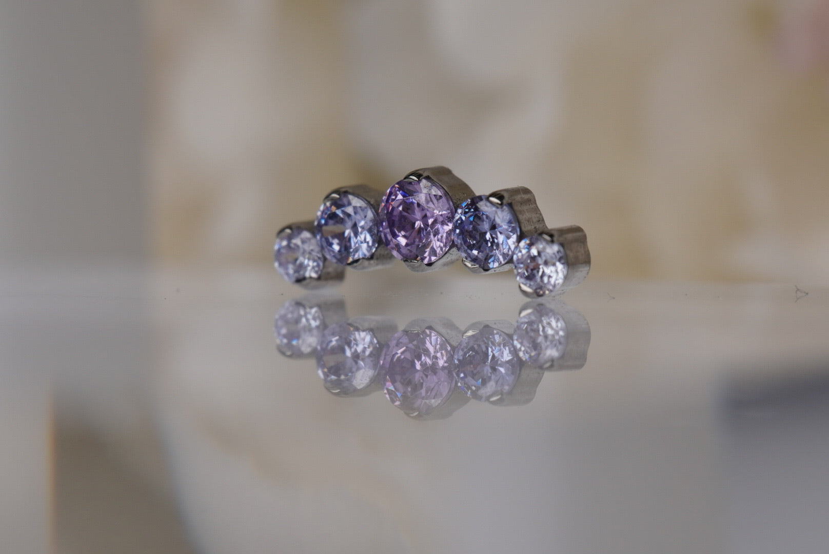 Lavender, Tanzanite, & Purple Crystal Prium- 12/14g