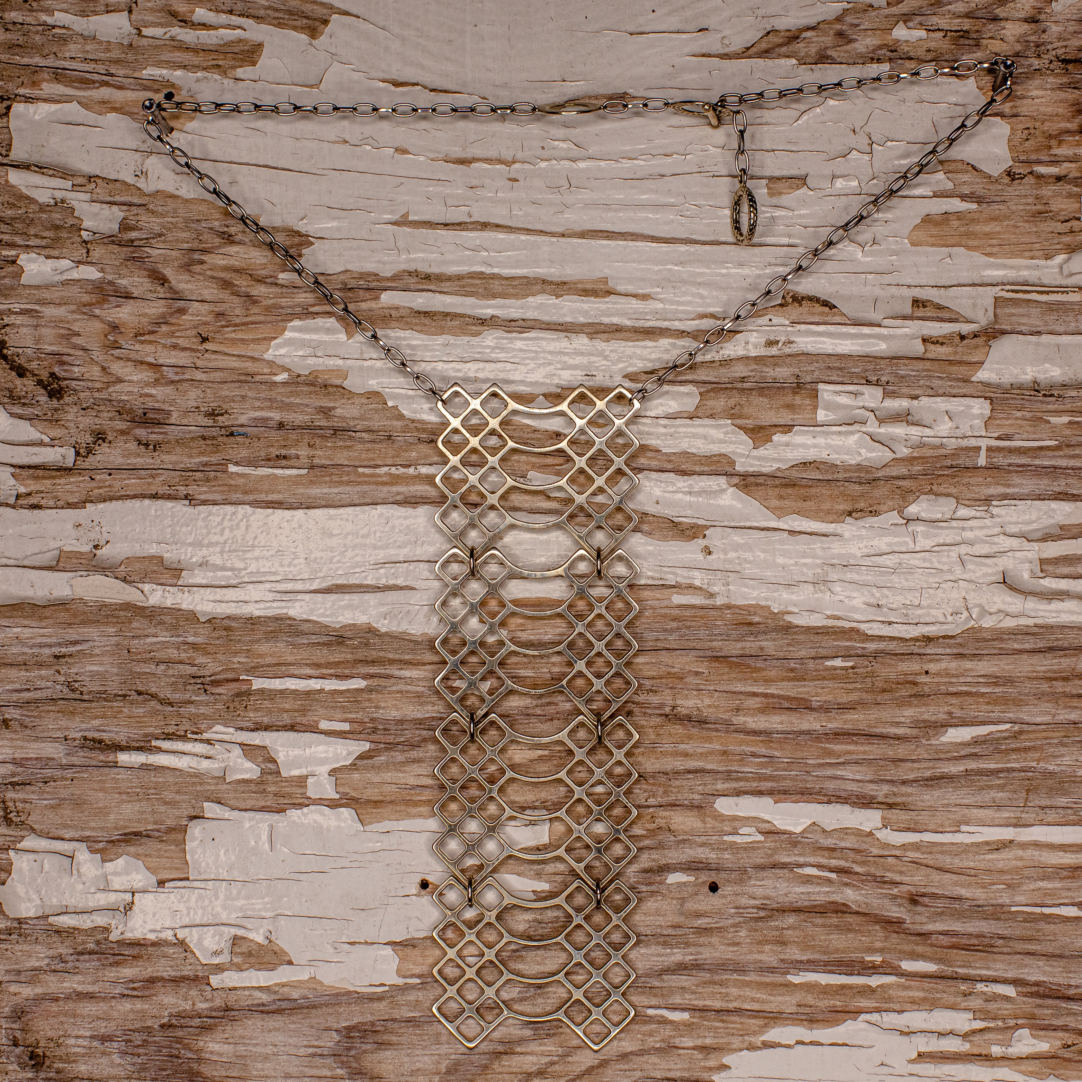 Snakeskin Necklace- Silver Plated