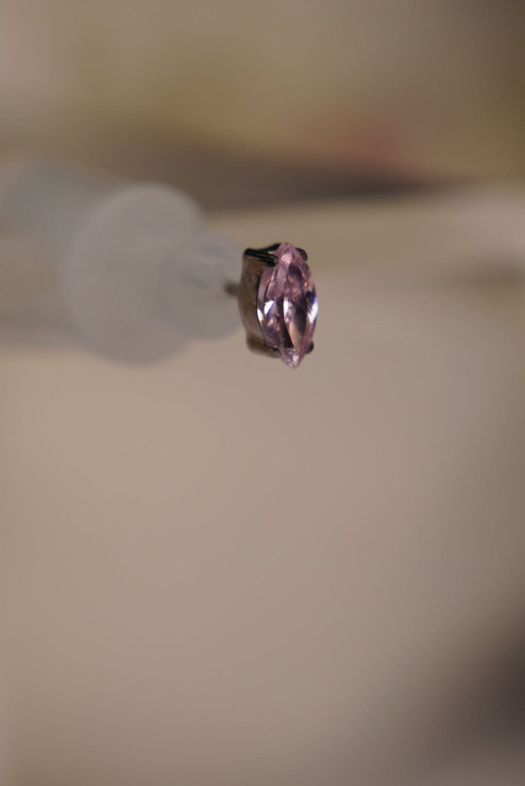 Pink Marquise Cut Prong