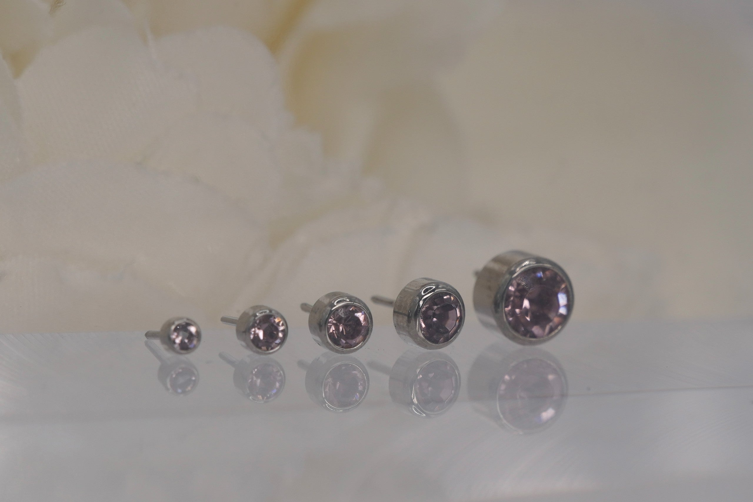 Light Rose Crystal - Bezel