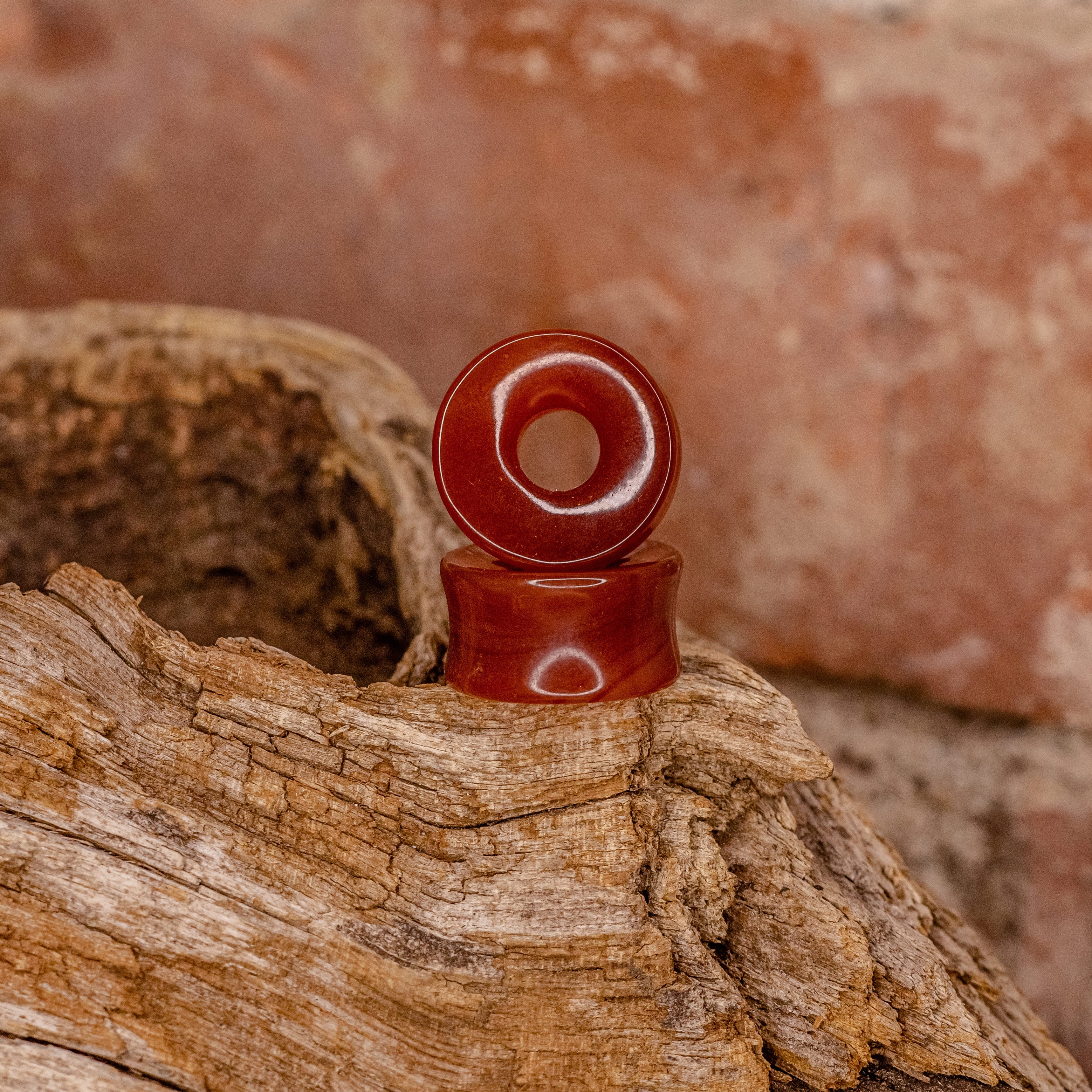 Carnelian Eyelet +5/8" ID -3/4" OD