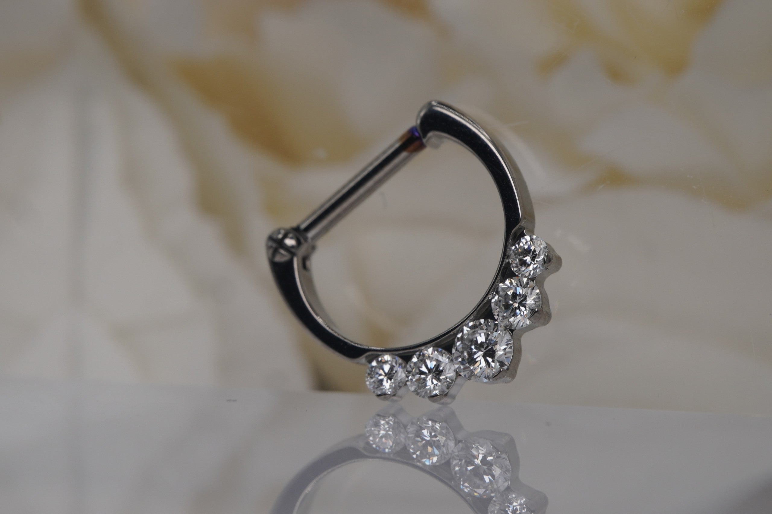 Prium Septum Clicker with Diamonds