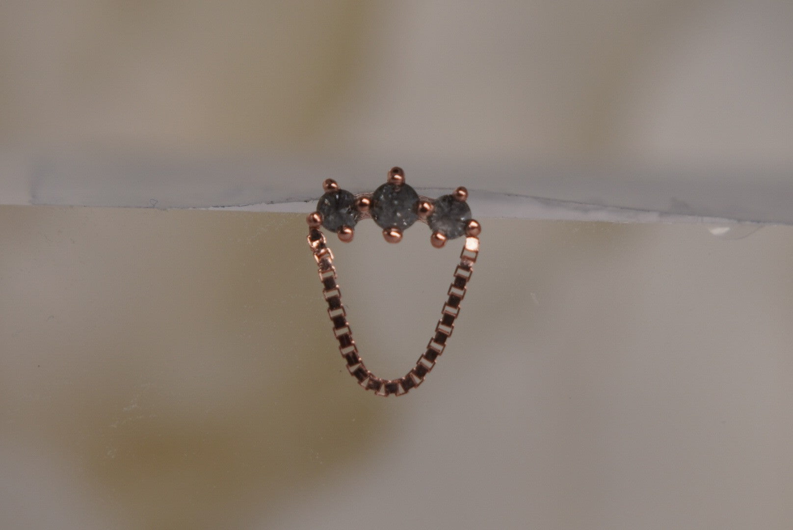 Halston- with Reverse Set Grey Diamonds